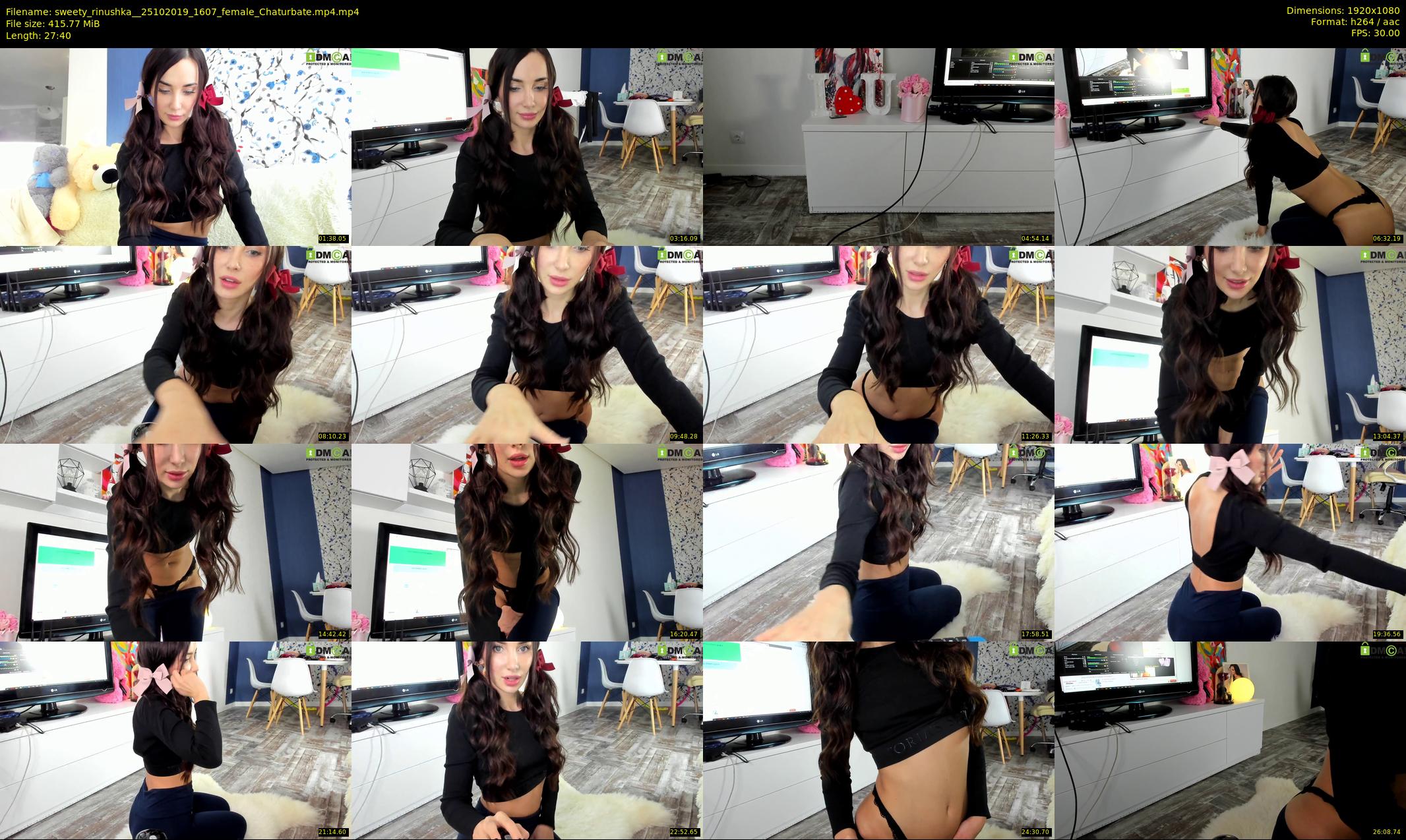sweety_rinushka_ — 28 minute Chaturbate female cam show recording, 1080p, Oct 25, 2019