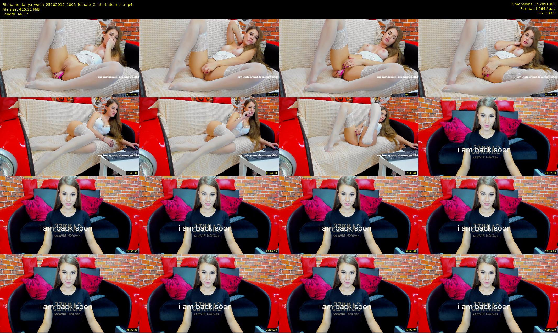 tanya_welth — 47 minute Chaturbate female cam show recording, 1080p, Oct 25, 2019