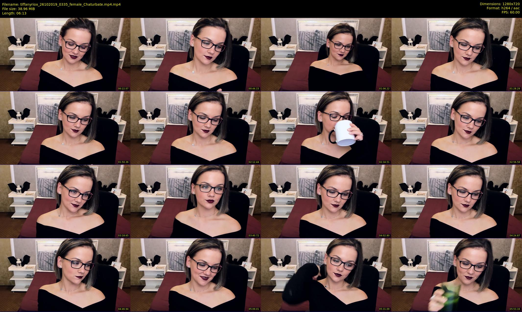 tiffanyriox — 7 minute Chaturbate female cam show recording, 720p, Oct 26, 2019