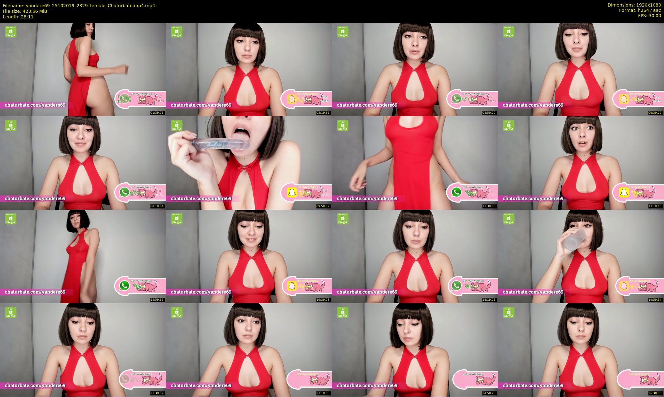 yandere69 — 29 minute Chaturbate female cam show recording, 1080p, Oct 25, 2019