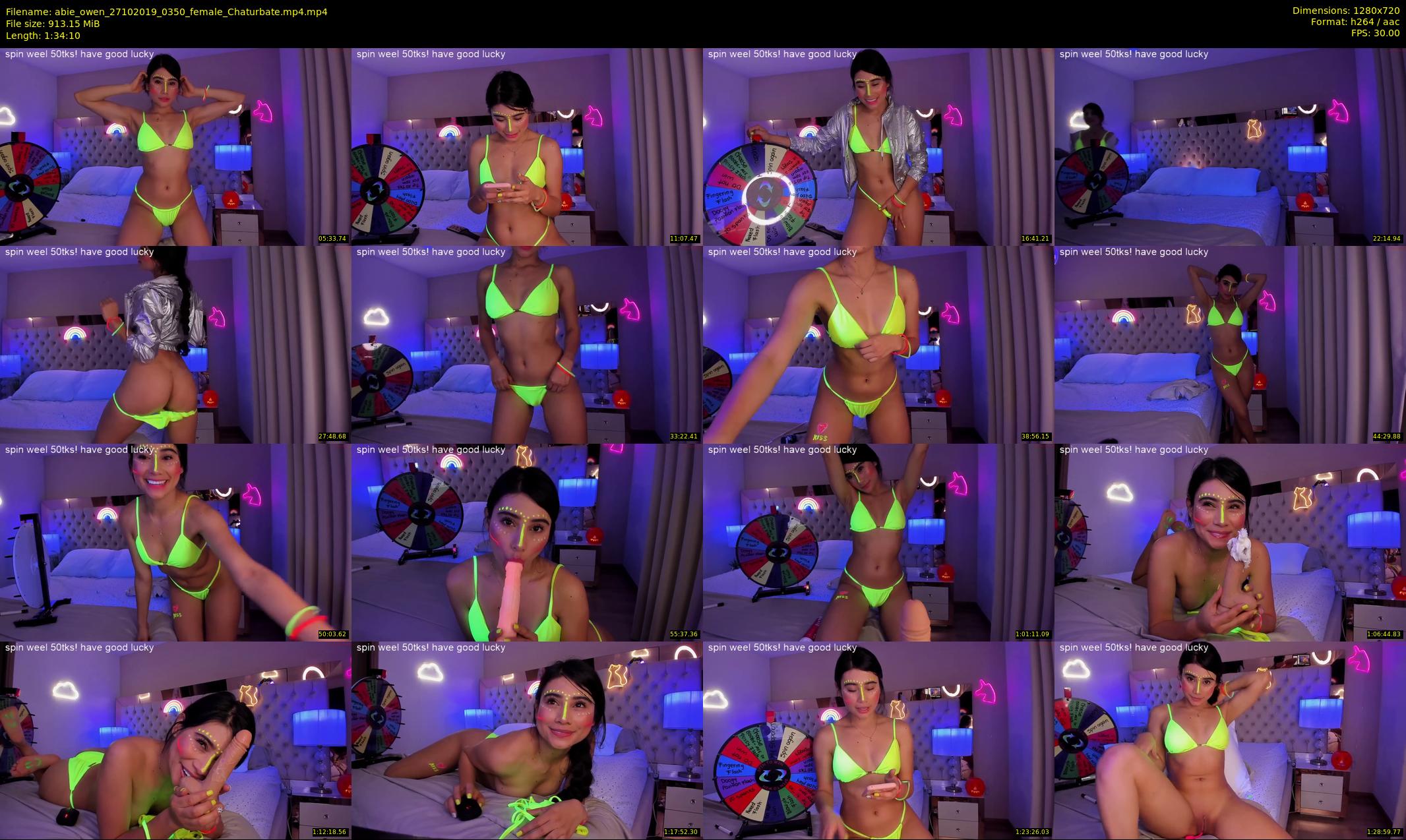 abie_owen — 95 minute Chaturbate female cam show recording, 720p, Oct 27, 2019