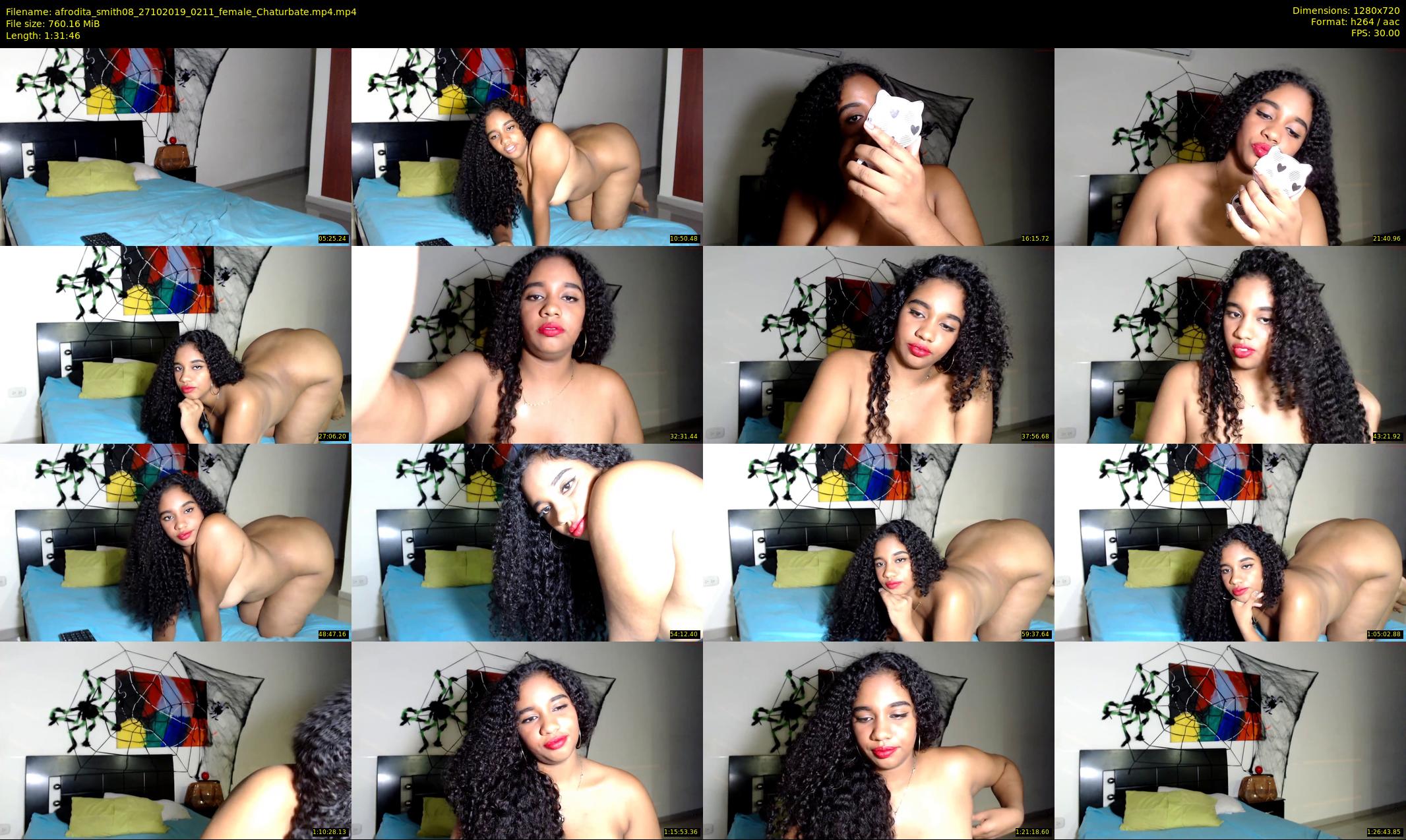 afrodita_smith08 — 92 minute Chaturbate female cam show recording, 720p, Oct 27, 2019