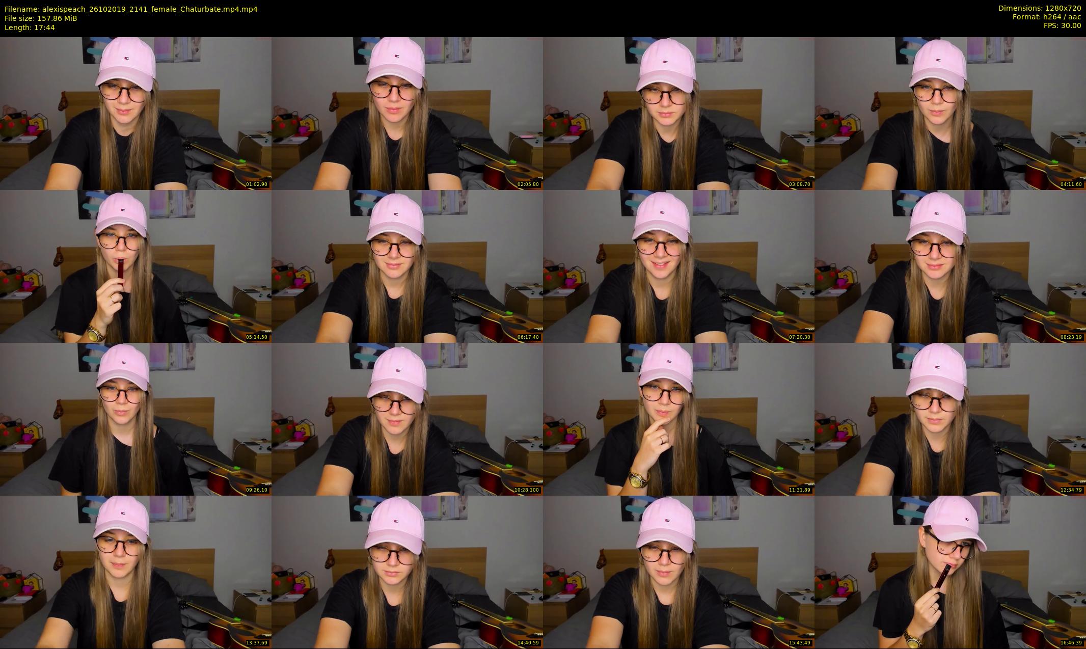 alexispeach — 18 minute Chaturbate female cam show recording, 720p, Oct 26, 2019