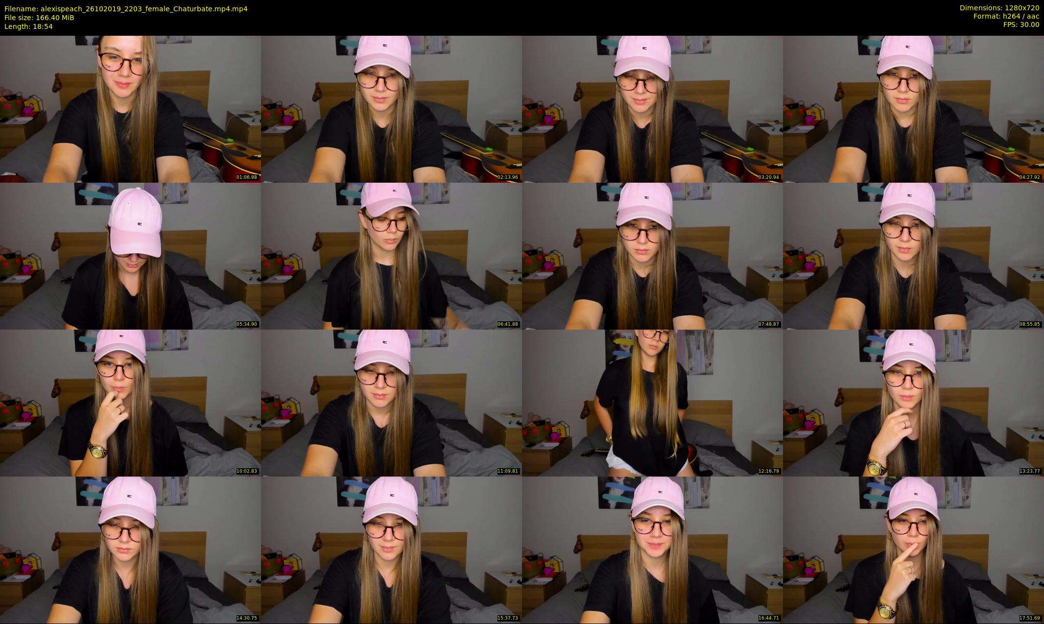 alexispeach — 19 minute Chaturbate female cam show recording, 720p, Oct 26, 2019