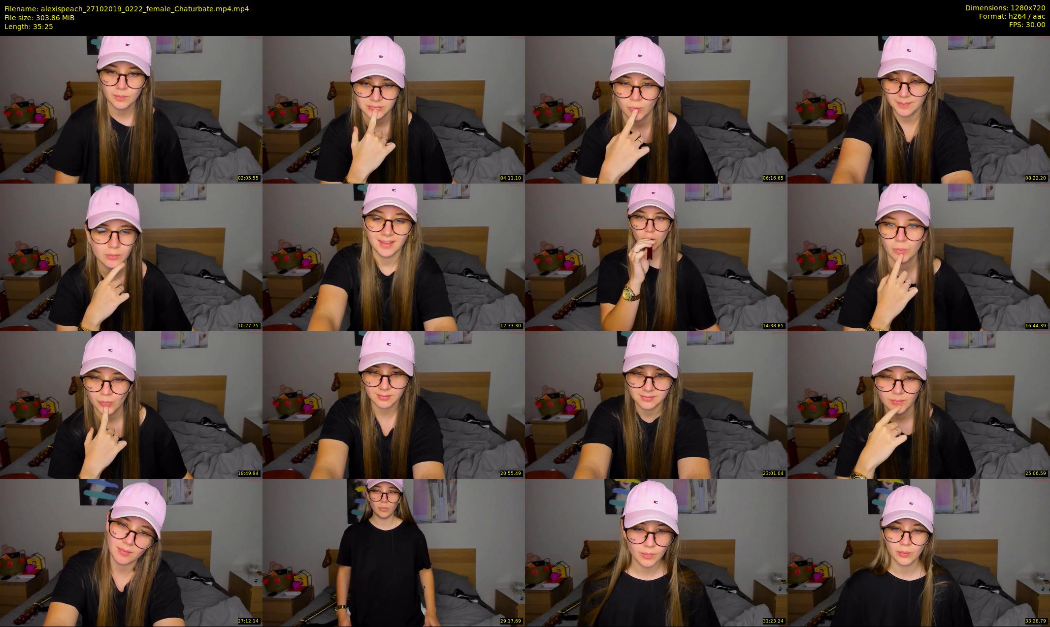 alexispeach — 36 minute Chaturbate female cam show recording, 720p, Oct 27, 2019