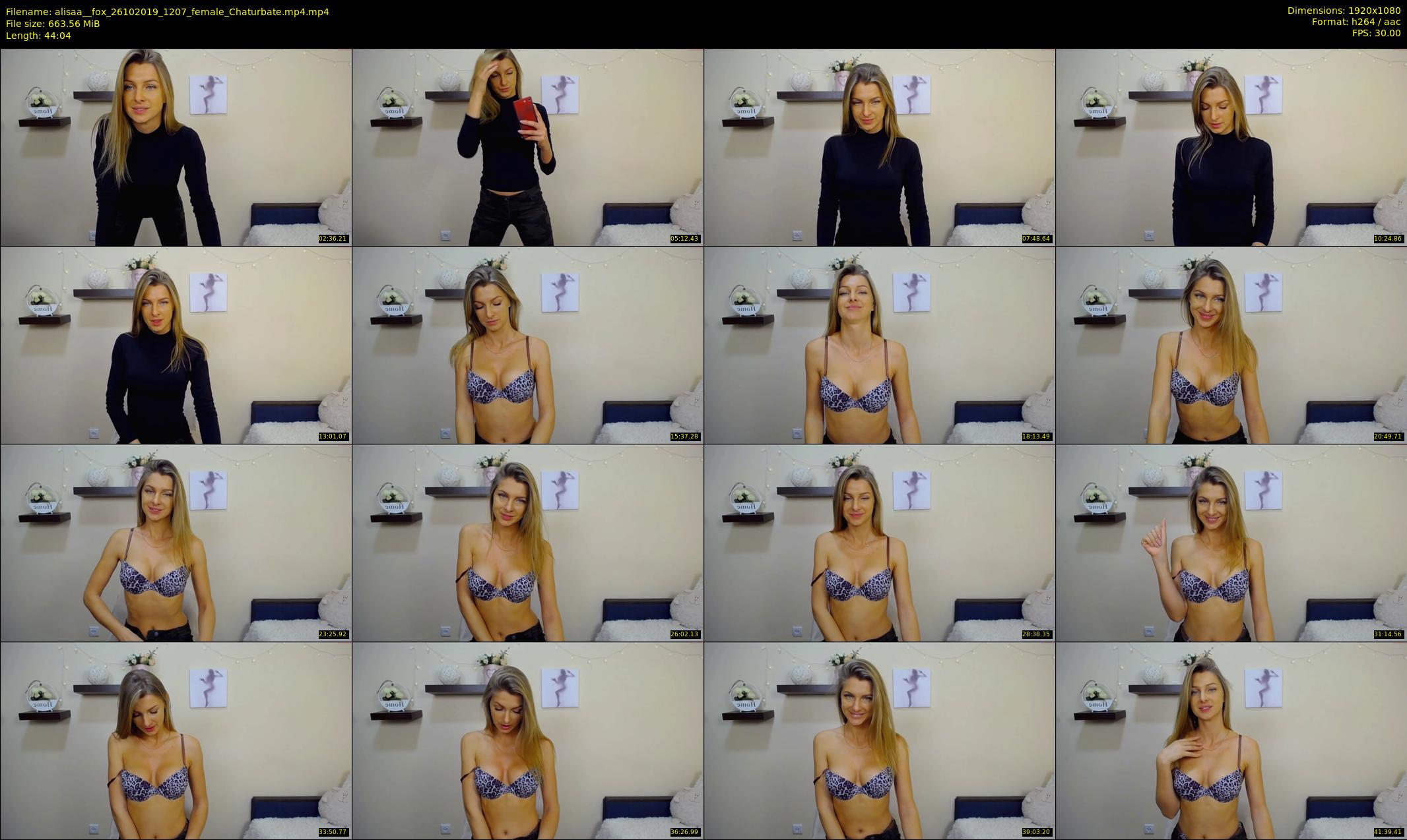 alisaa__fox — 45 minute Chaturbate female cam show recording, 1080p, Oct 26, 2019