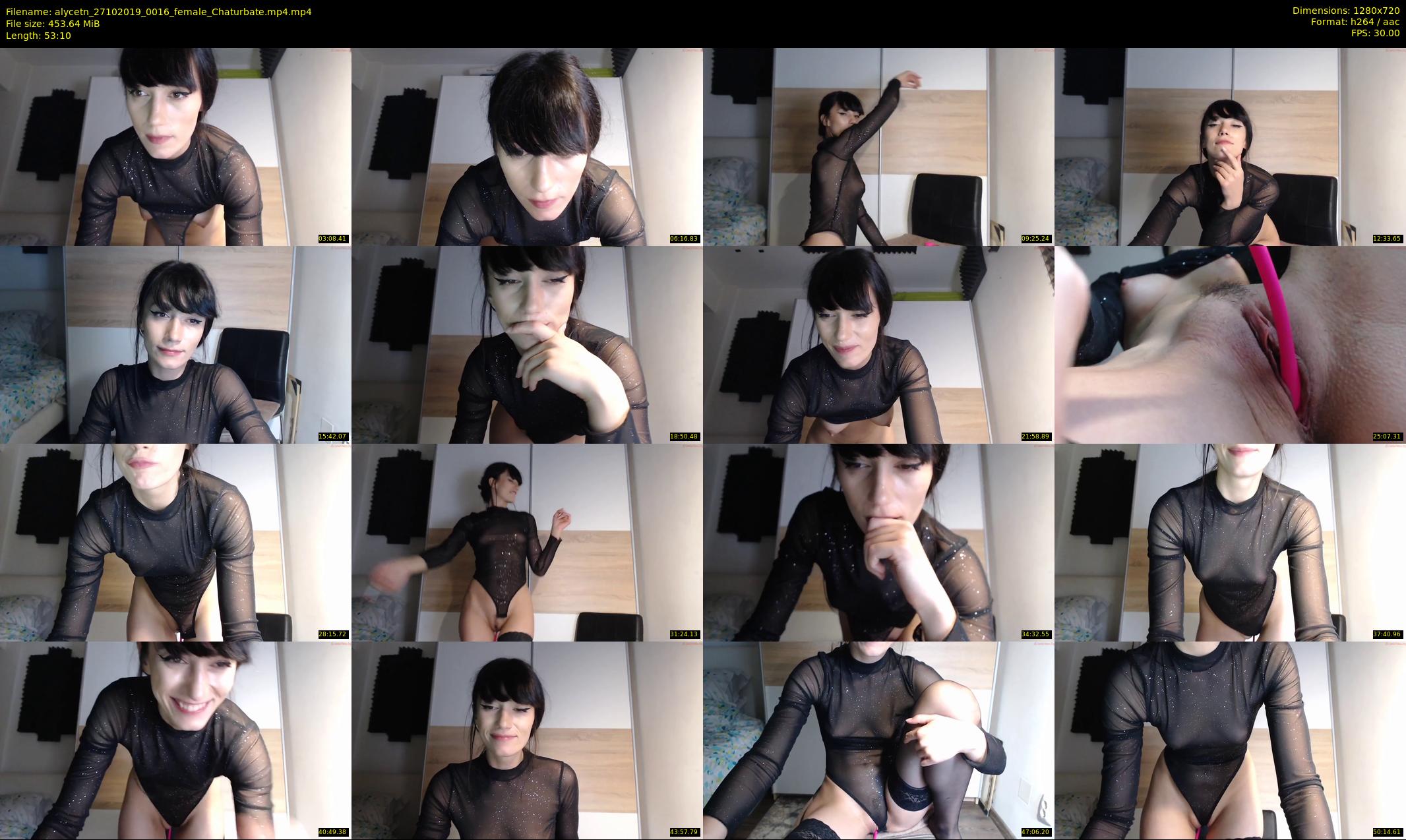 alycetn — 54 minute Chaturbate female cam show recording, 720p, Oct 27, 2019