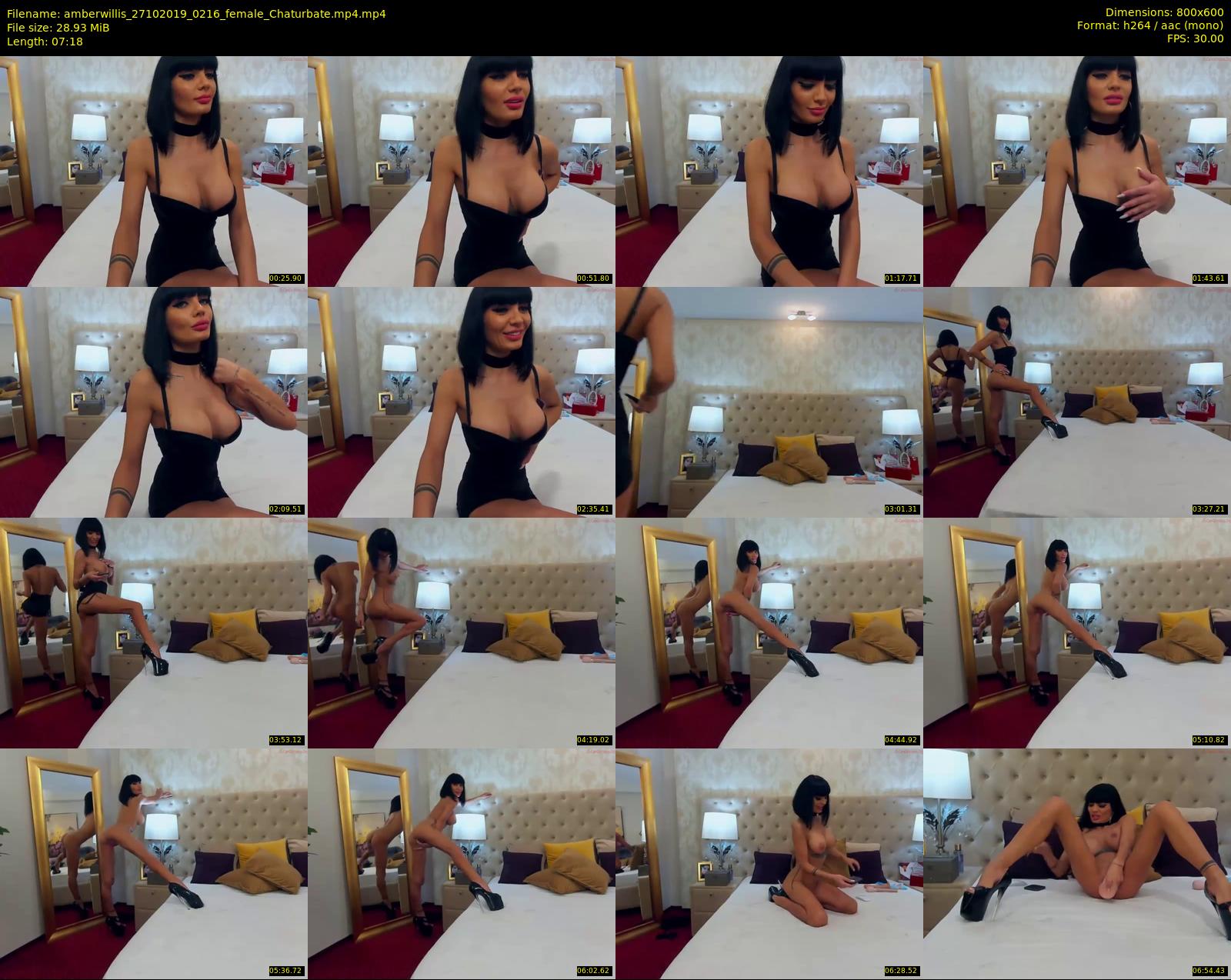 amberwillis — 8 minute Chaturbate female cam show recording, 480p, Oct 27, 2019