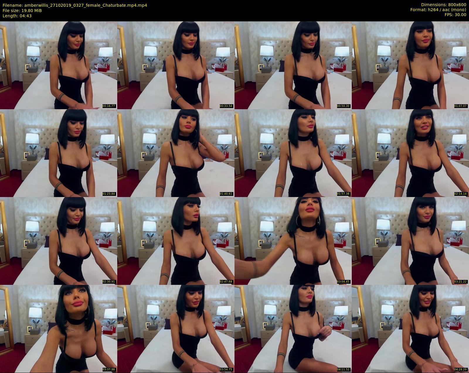 amberwillis — 5 minute Chaturbate female cam show recording, 480p, Oct 27, 2019