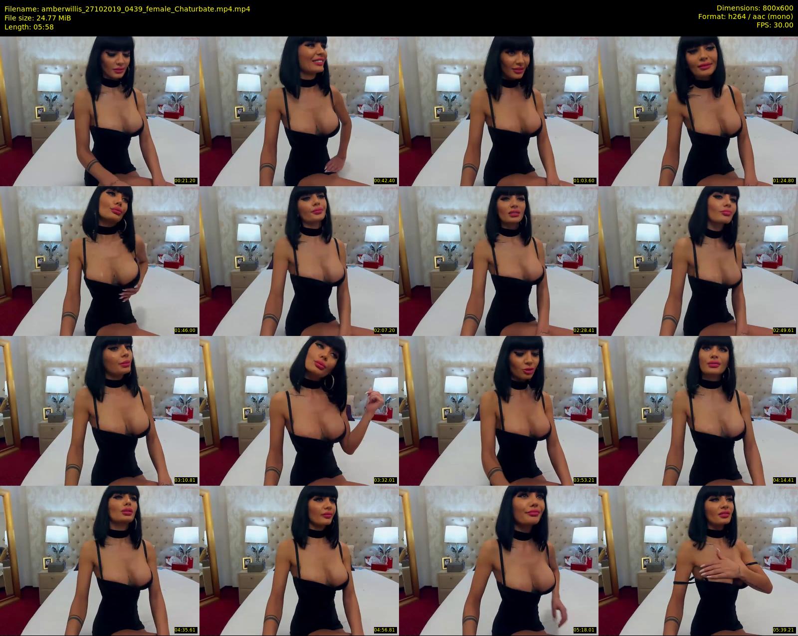 amberwillis — 6 minute Chaturbate female cam show recording, 480p, Oct 27, 2019