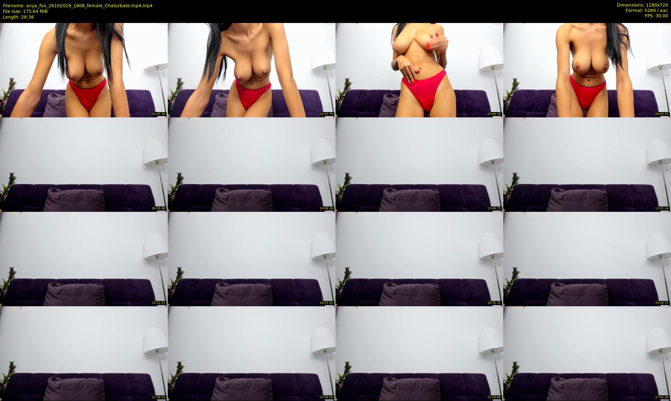 anya_fox — 29 minute Chaturbate female cam show recording, 720p, Oct 26, 2019