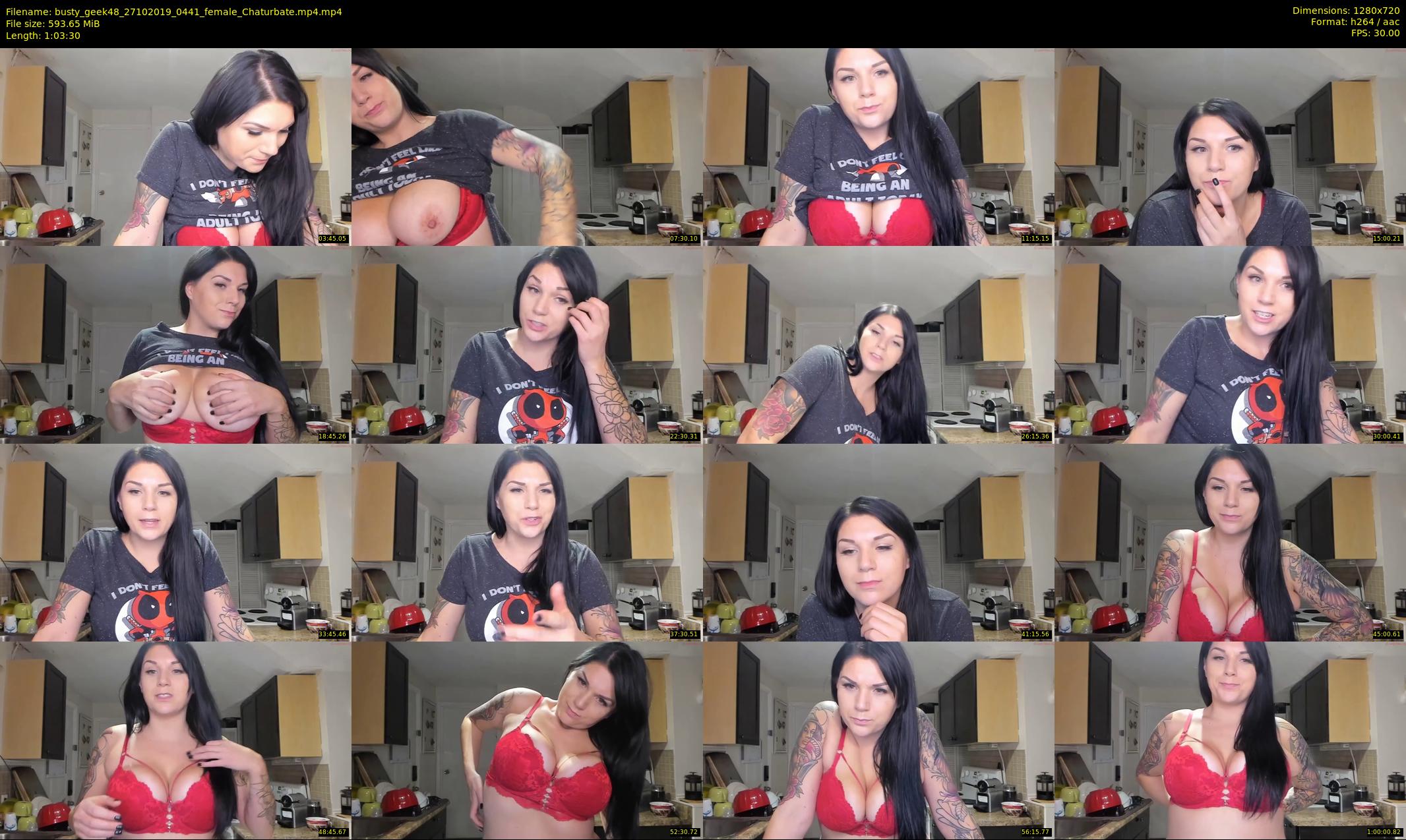 busty_geek48 — 64 minute Chaturbate female cam show recording, 720p, Oct 27, 2019