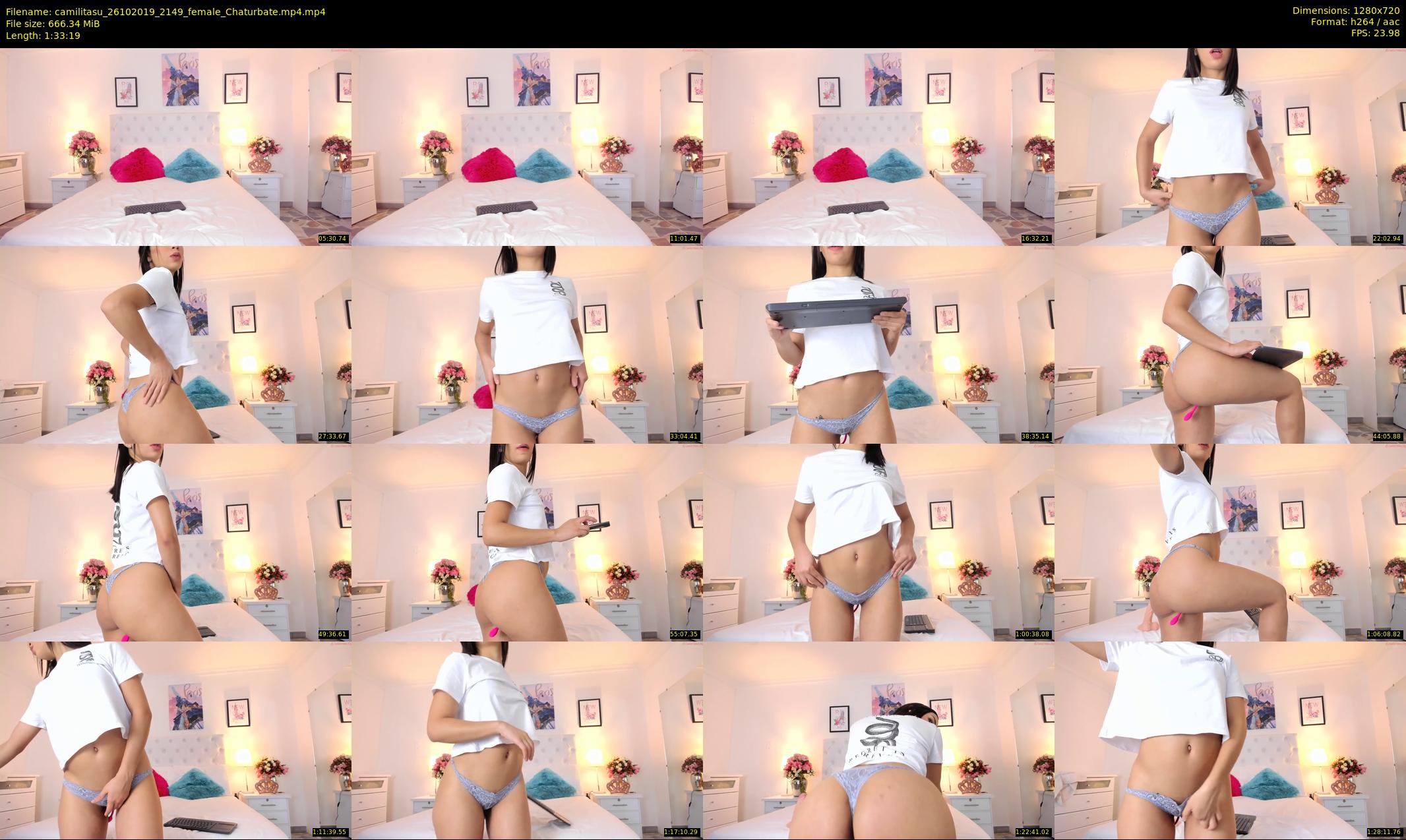 camilitasu — 94 minute Chaturbate female cam show recording, 720p, Oct 26, 2019