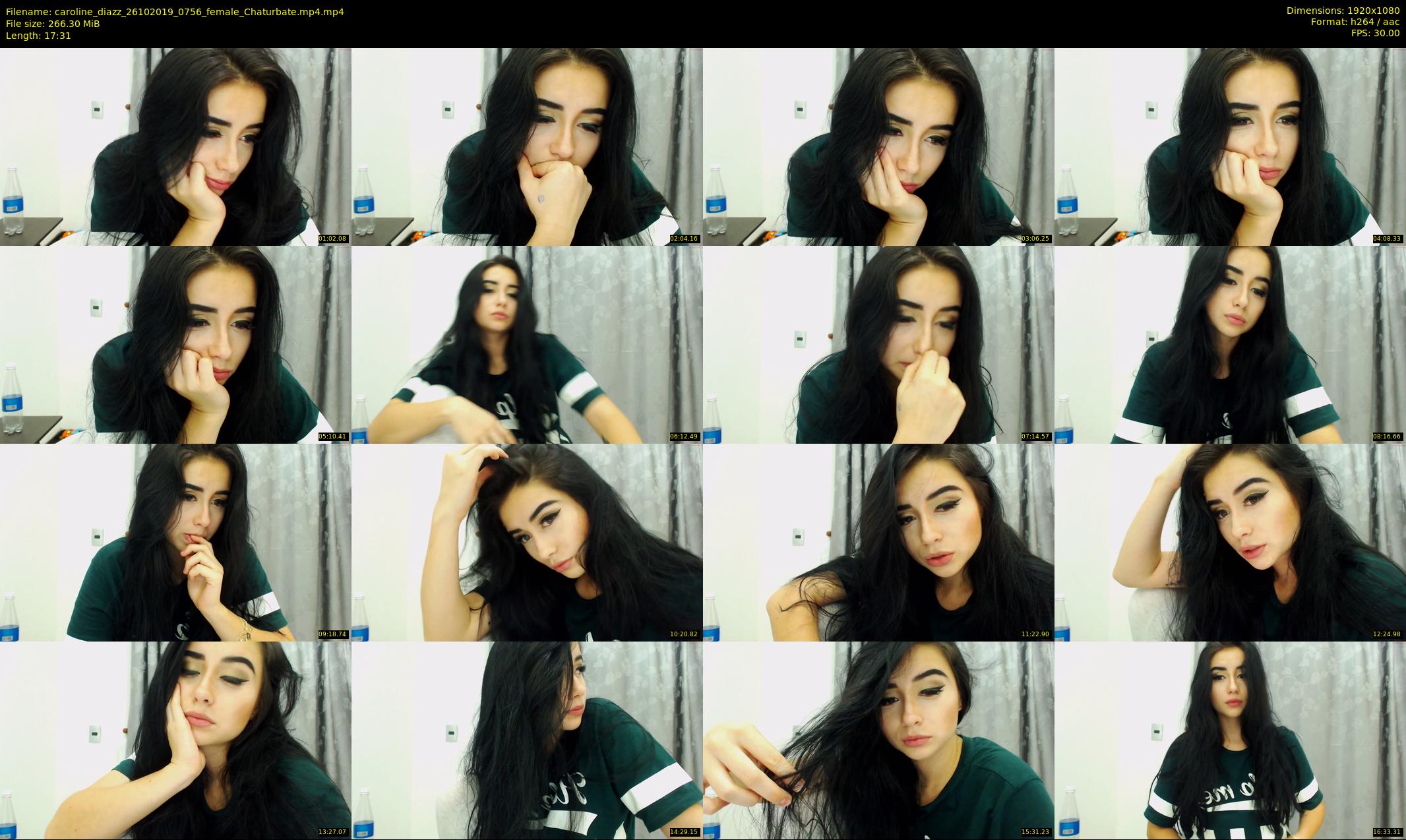 caroline_diazz — 18 minute Chaturbate female cam show recording, 1080p, Oct 26, 2019