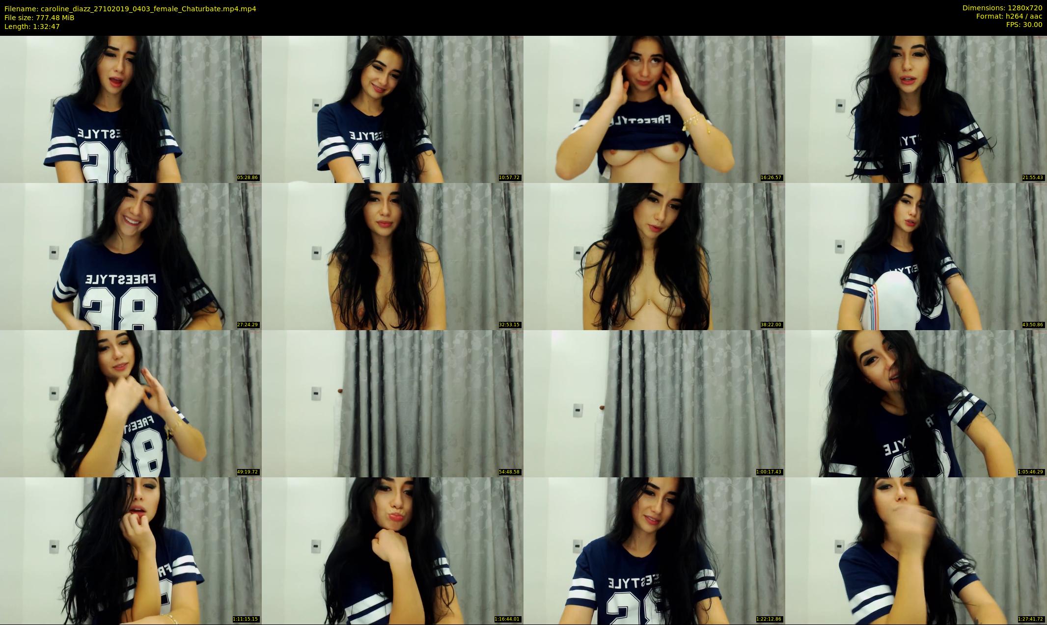 caroline_diazz — 93 minute Chaturbate female cam show recording, 720p, Oct 27, 2019