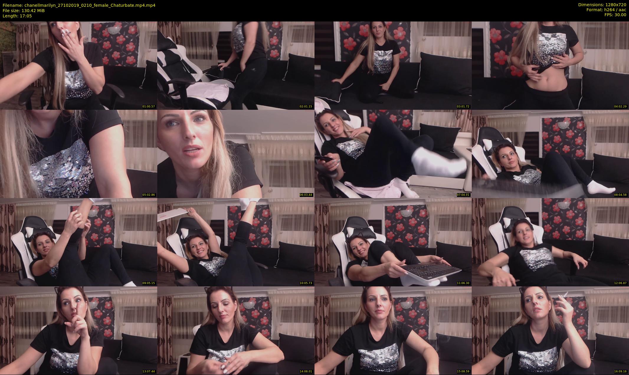 chanellmarilyn — 18 minute Chaturbate female cam show recording, 720p, Oct 27, 2019