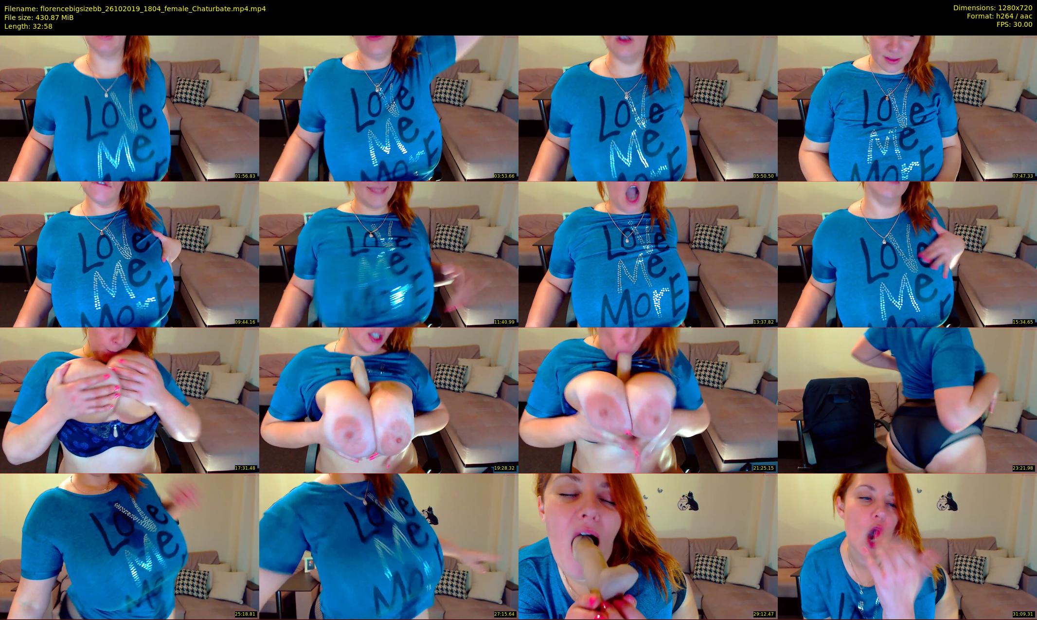 florencebigsizebb — 33 minute Chaturbate female cam show recording, 720p, Oct 26, 2019