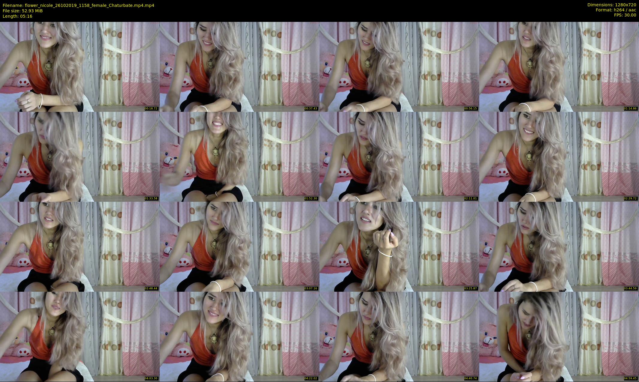 flower_nicole — 6 minute Chaturbate female cam show recording, 720p, Oct 26, 2019