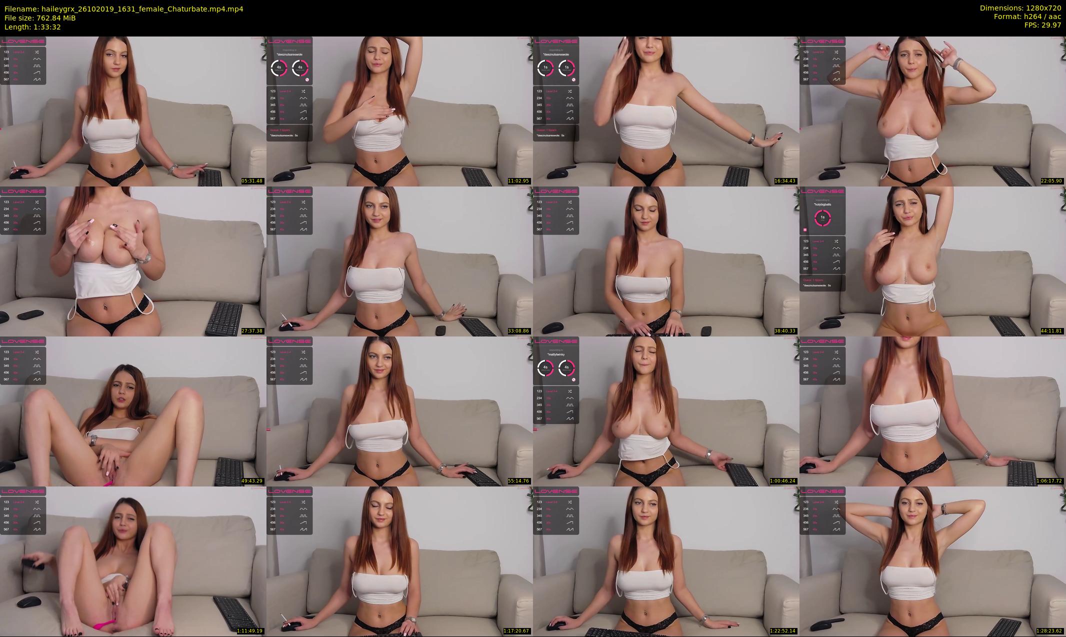 haileygrx — 94 minute Chaturbate female cam show recording, 720p, Oct 26, 2019