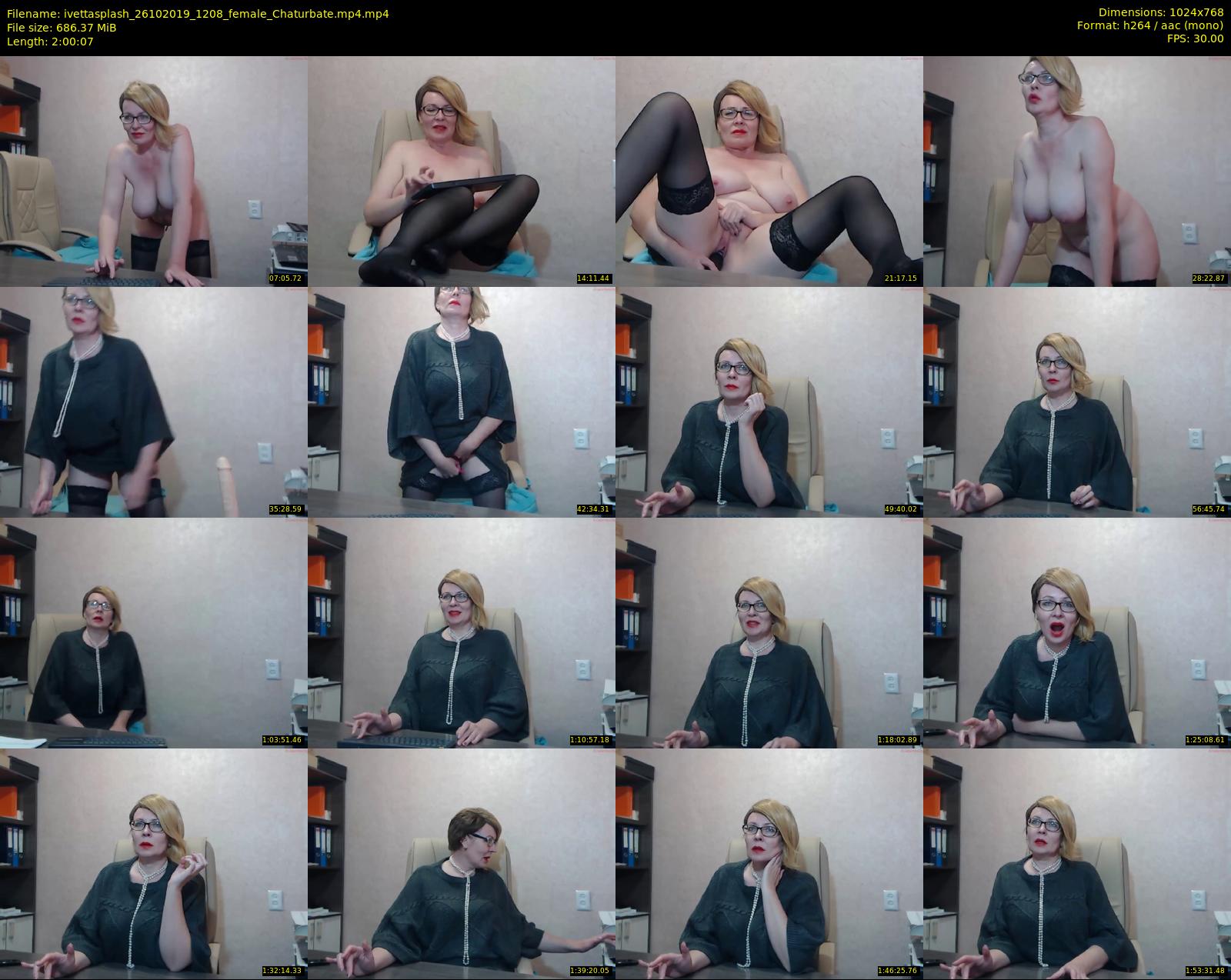 ivettasplash — 121 minute Chaturbate female cam show recording, 720p, Oct 26, 2019