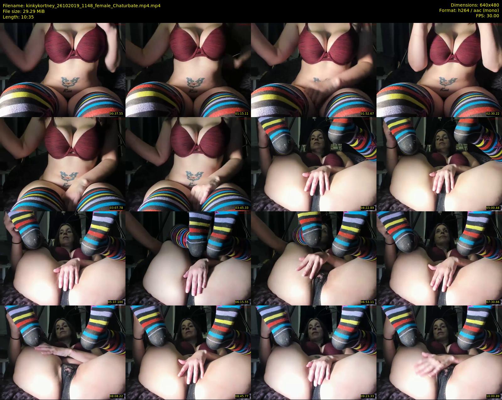 kinkykortney — 11 minute Chaturbate female cam show recording, 480p, Oct 26, 2019