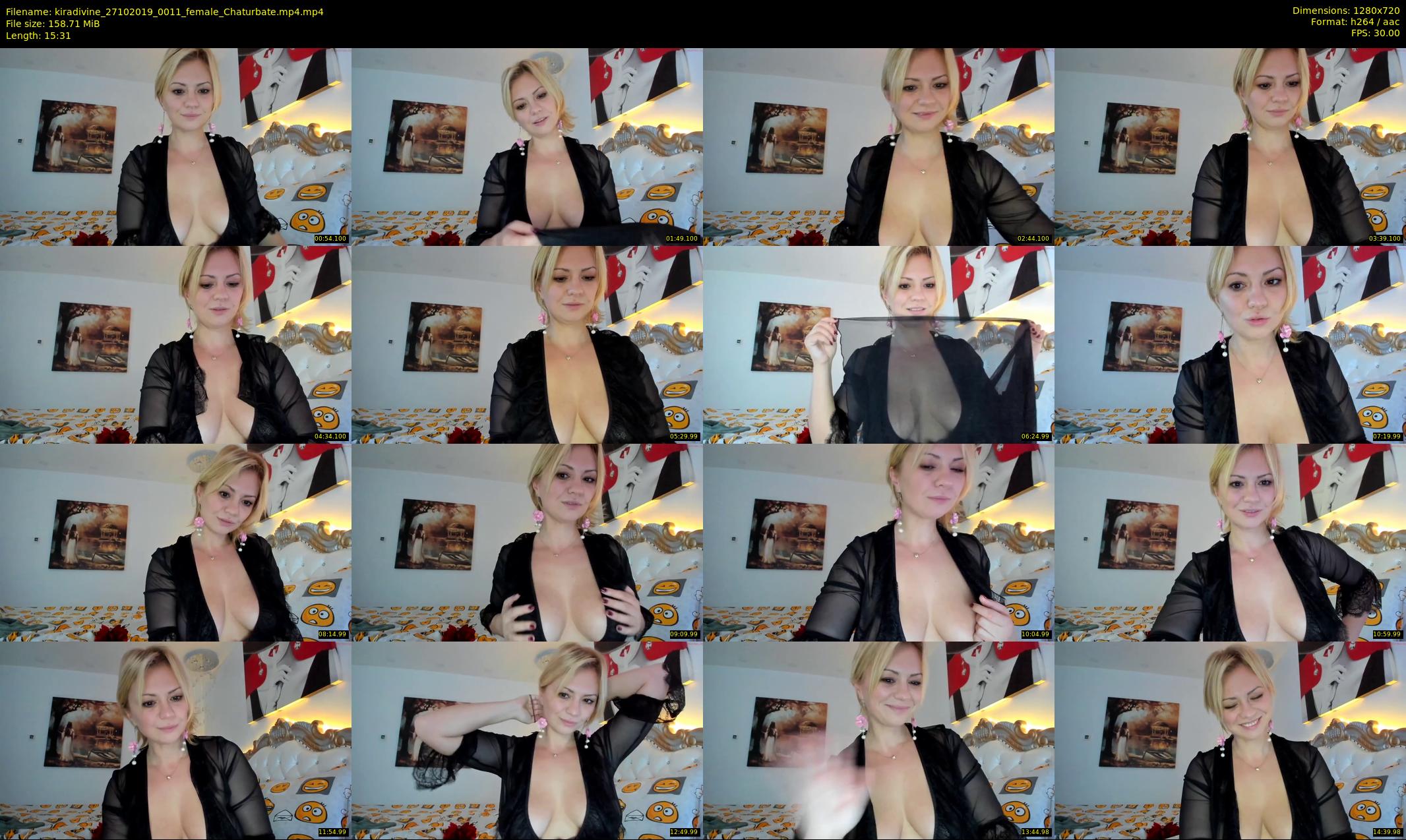 kiradivine — 16 minute Chaturbate female cam show recording, 720p, Oct 27, 2019