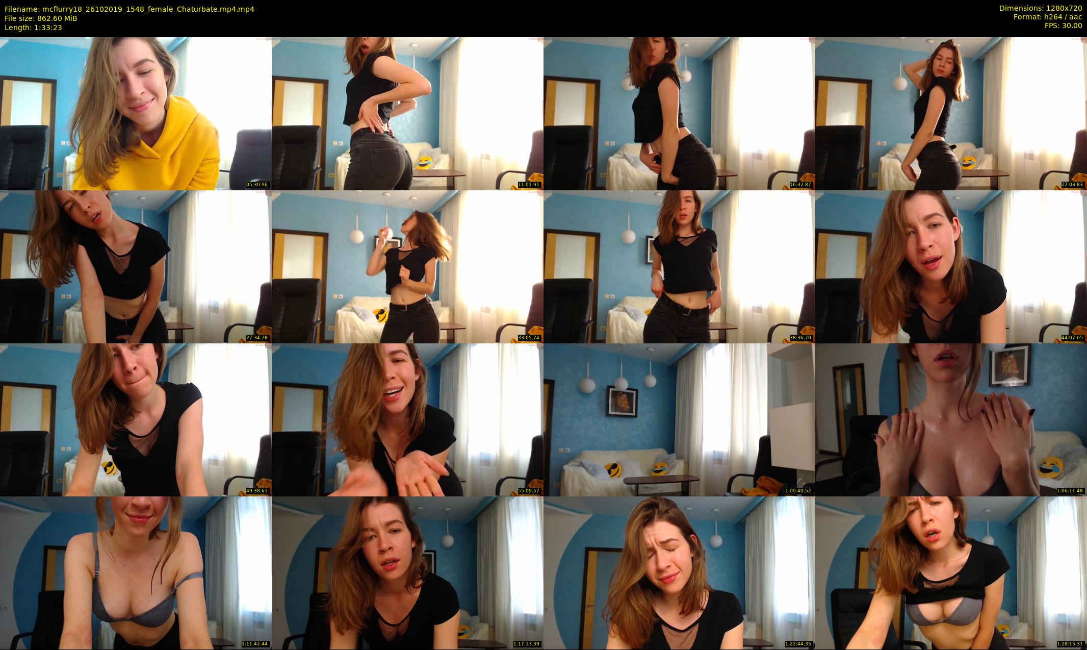 mcflurry18 — 94 minute Chaturbate female cam show recording, 720p, Oct 26, 2019