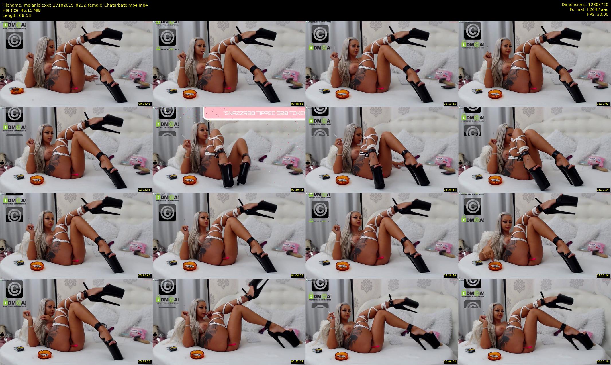 melanielexxx — 7 minute Chaturbate female cam show recording, 720p, Oct 27, 2019