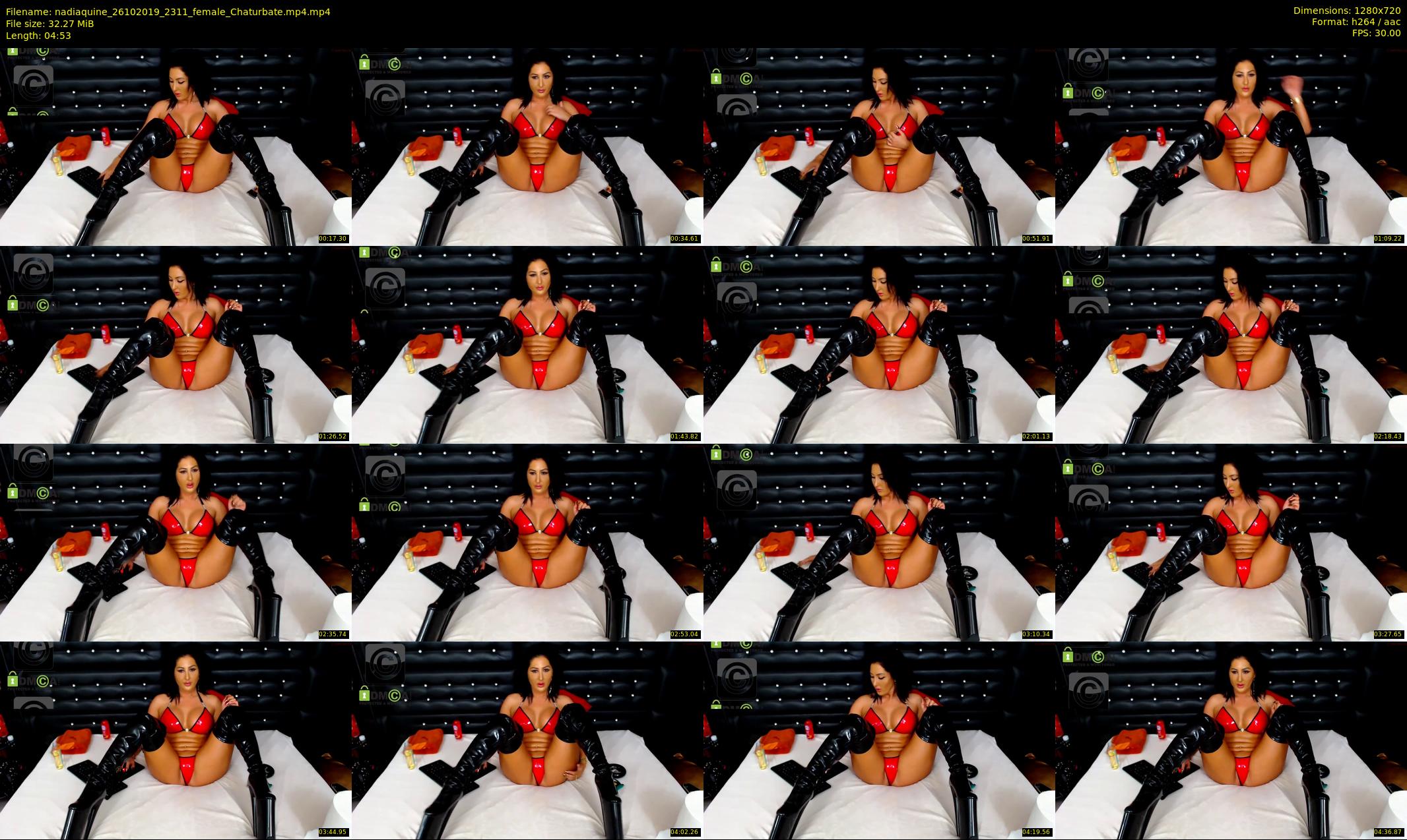 nadiaquine — 5 minute Chaturbate female cam show recording, 720p, Oct 26, 2019