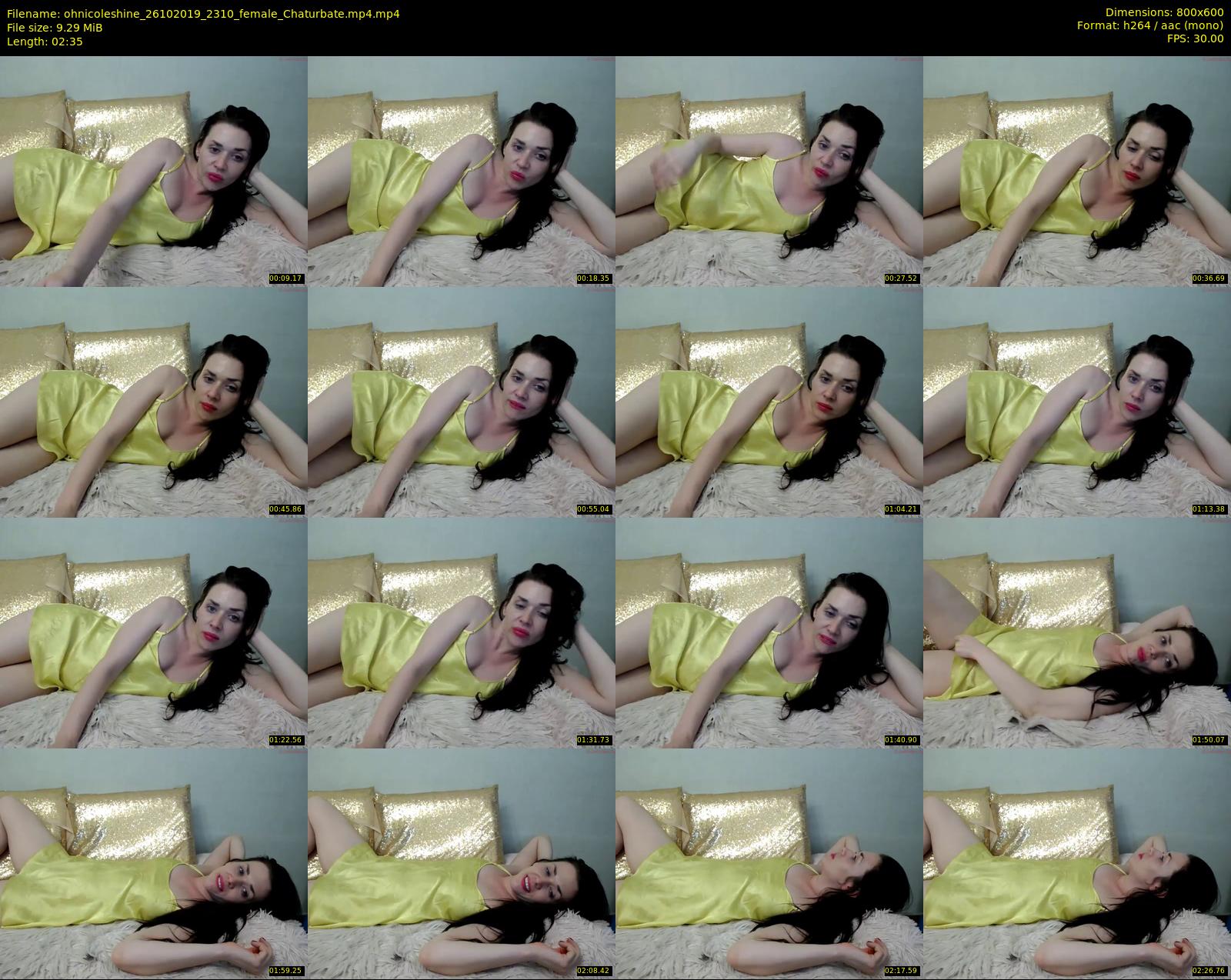 ohnicoleshine — 3 minute Chaturbate female cam show recording, 480p, Oct 26, 2019