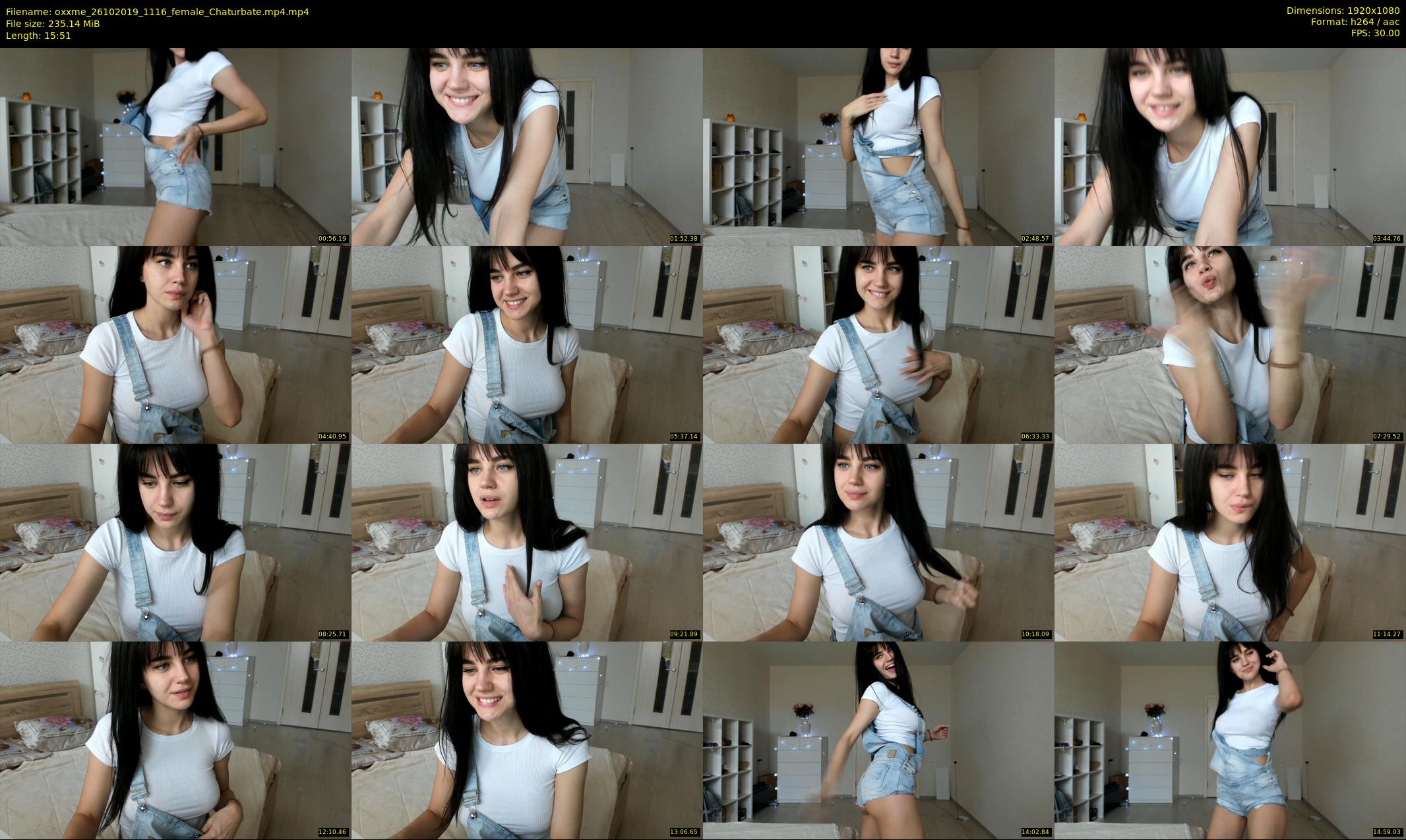oxxme — 16 minute Chaturbate female cam show recording, 1080p, Oct 26, 2019