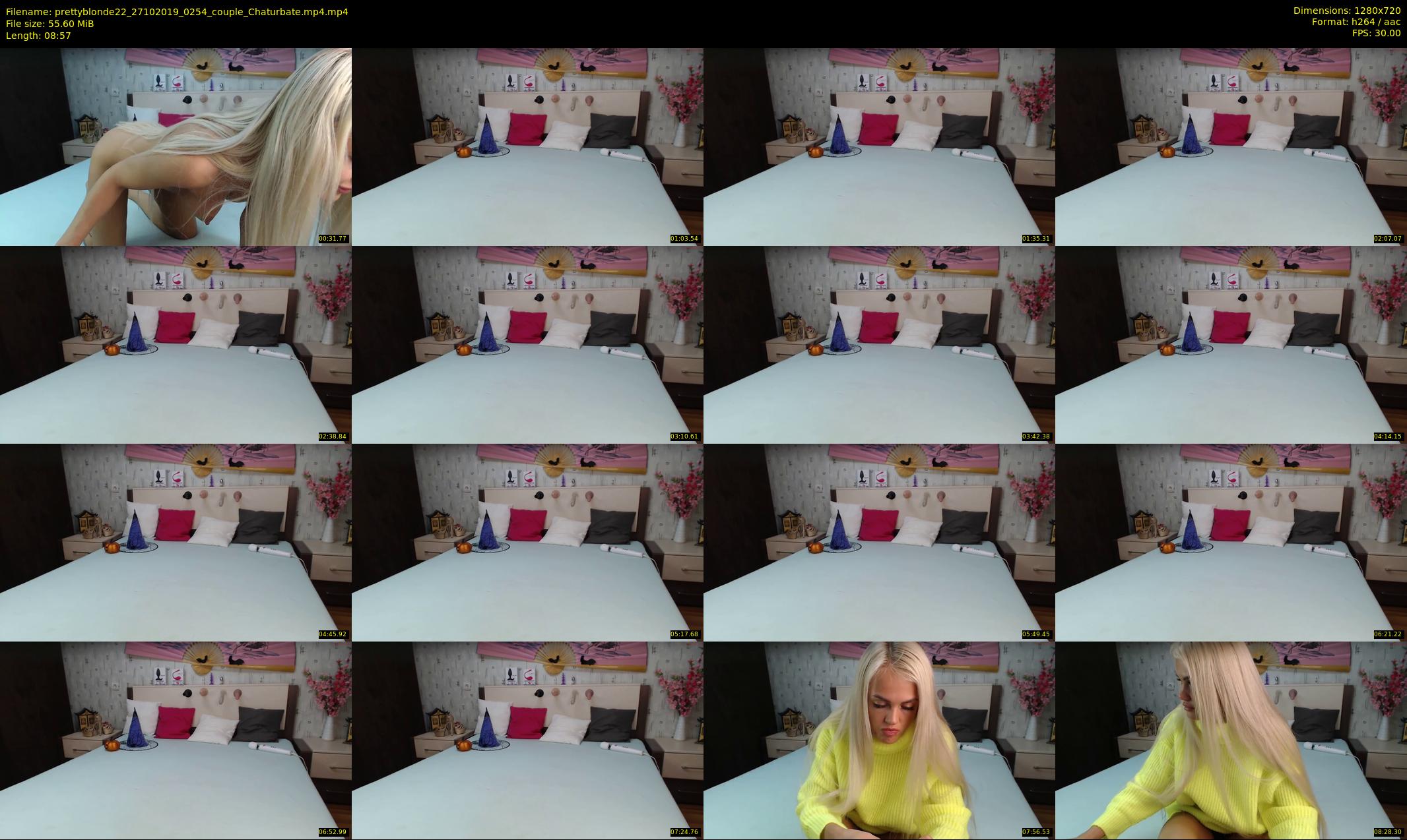prettyblonde22 — 9 minute Chaturbate female cam show recording, 720p, Oct 27, 2019