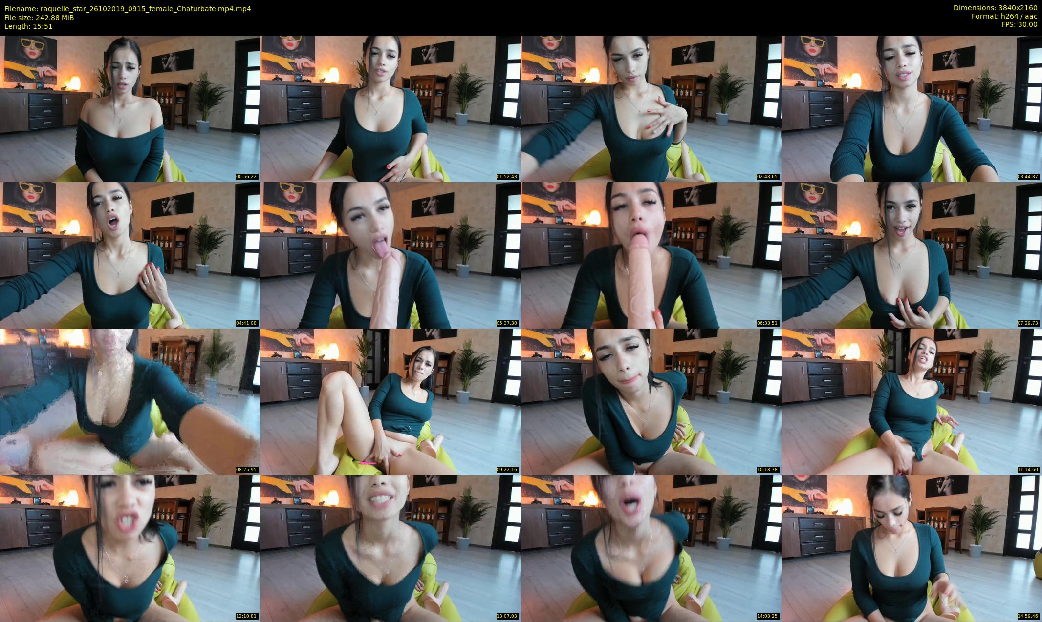 raquelle_star — 16 minute Chaturbate couple cam show recording, 4K, Oct 26, 2019