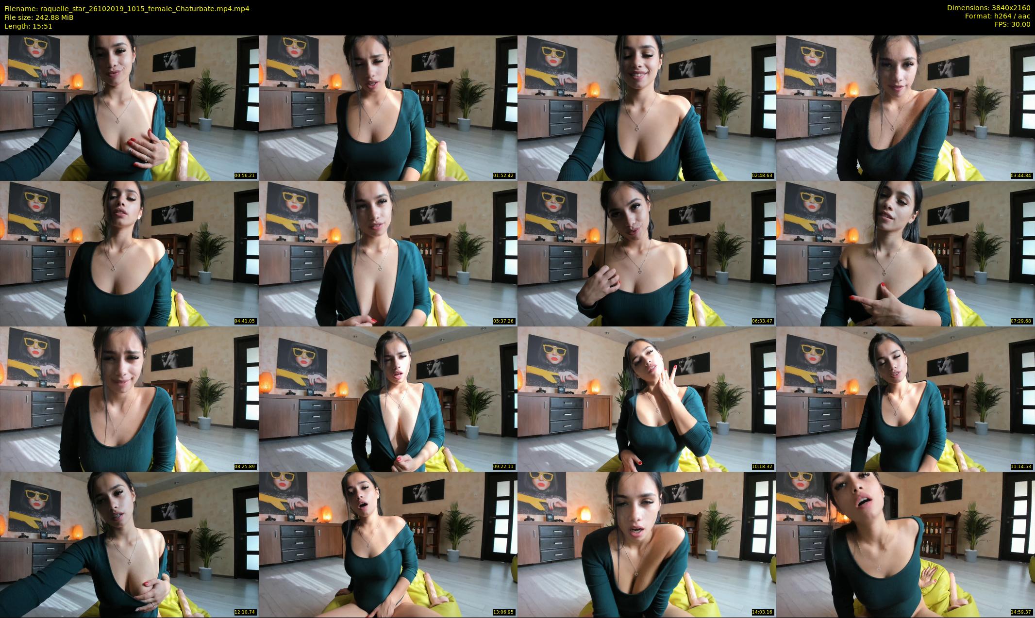 raquelle_star — 16 minute Chaturbate couple cam show recording, 4K, Oct 26, 2019