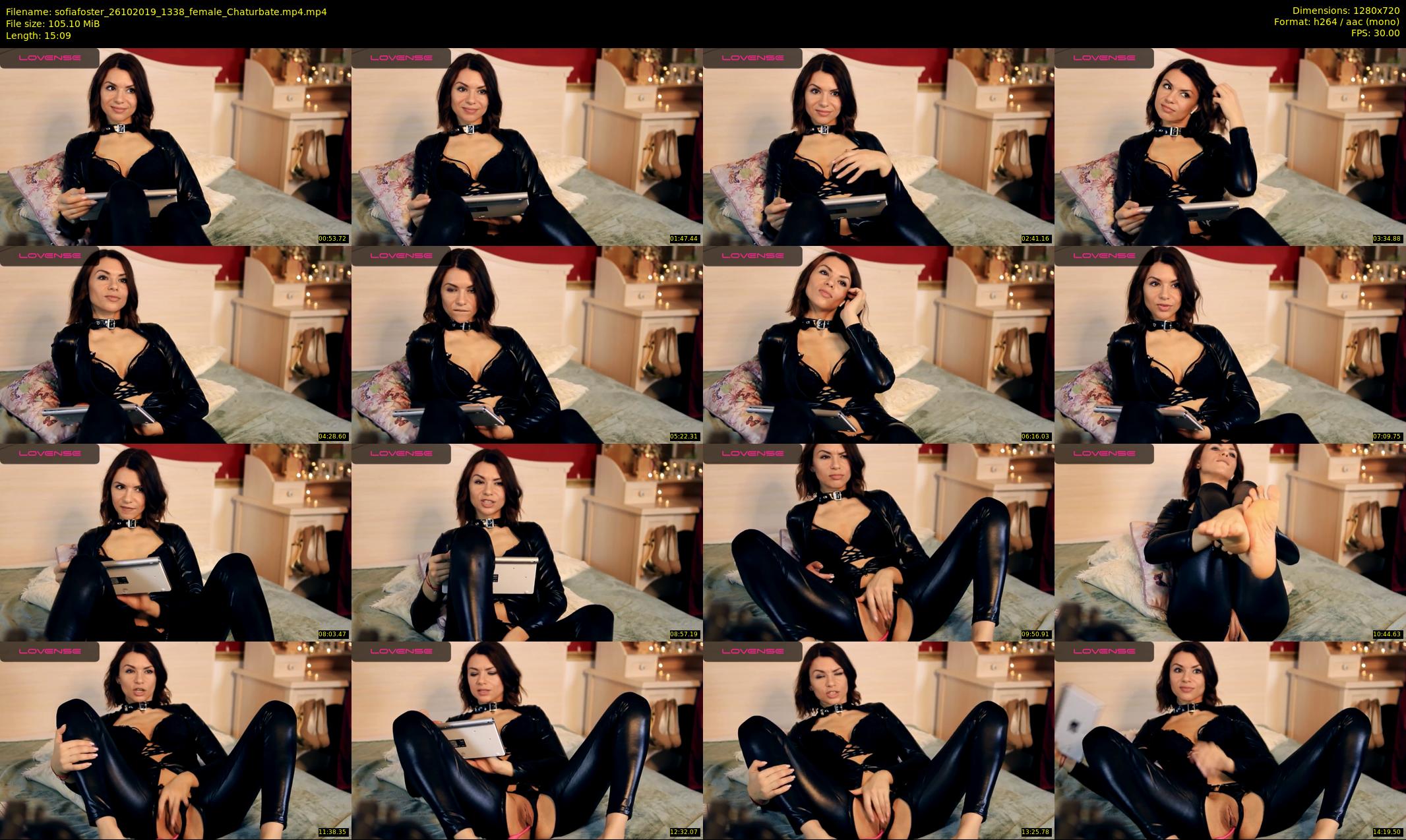 sofiafoster — 16 minute Chaturbate female cam show recording, 720p, Oct 26, 2019