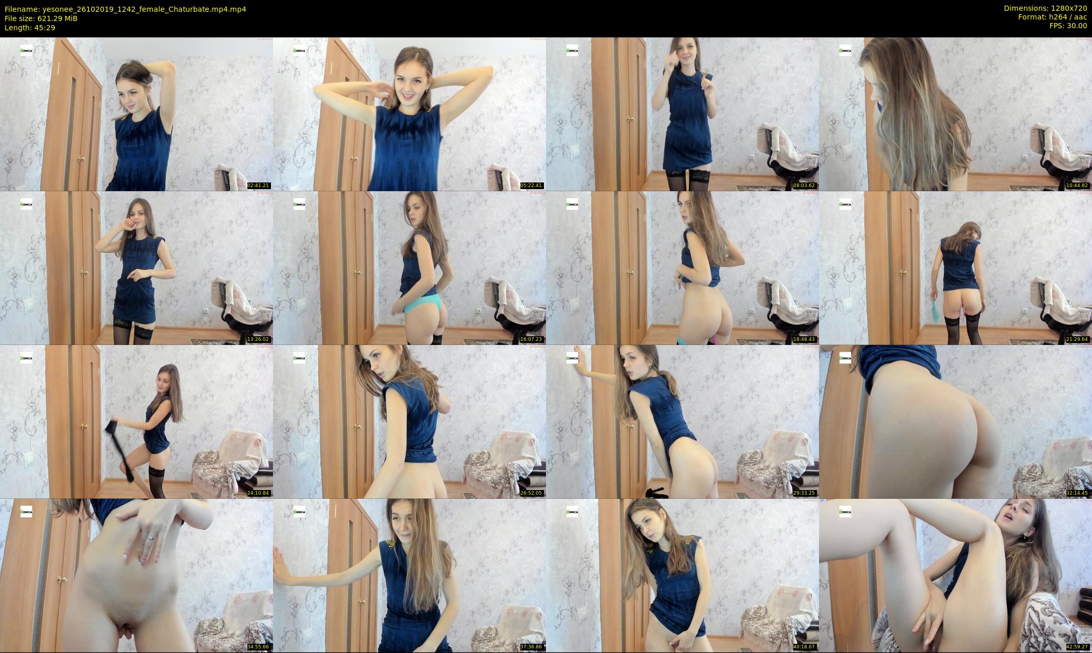 yesonee — 46 minute Chaturbate female cam show recording, 720p, Oct 26, 2019
