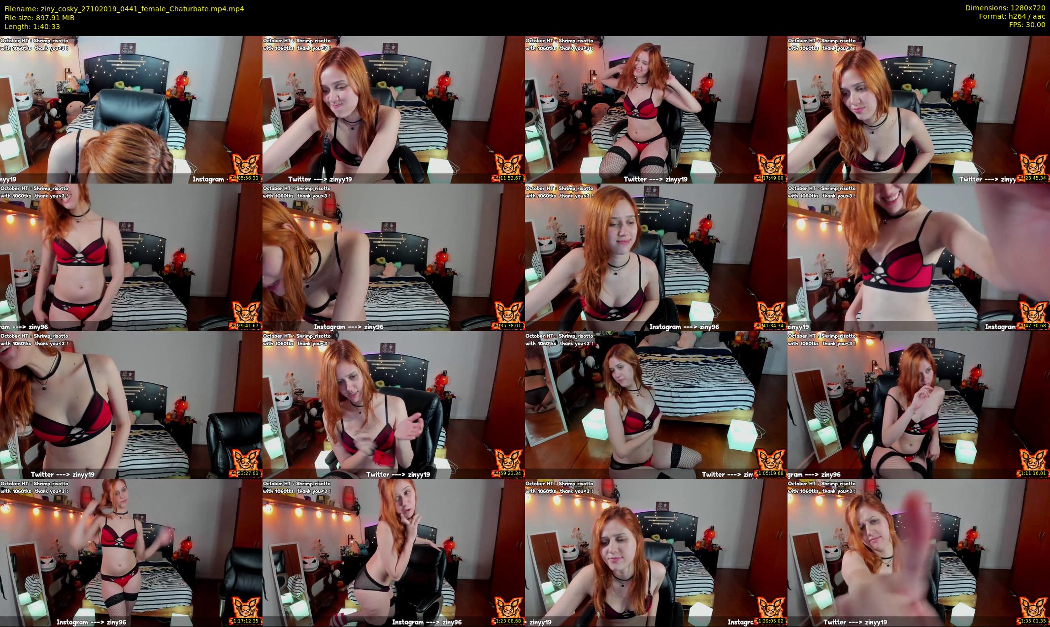 ziny_cosky — 101 minute Chaturbate female cam show recording, 720p, Oct 27, 2019