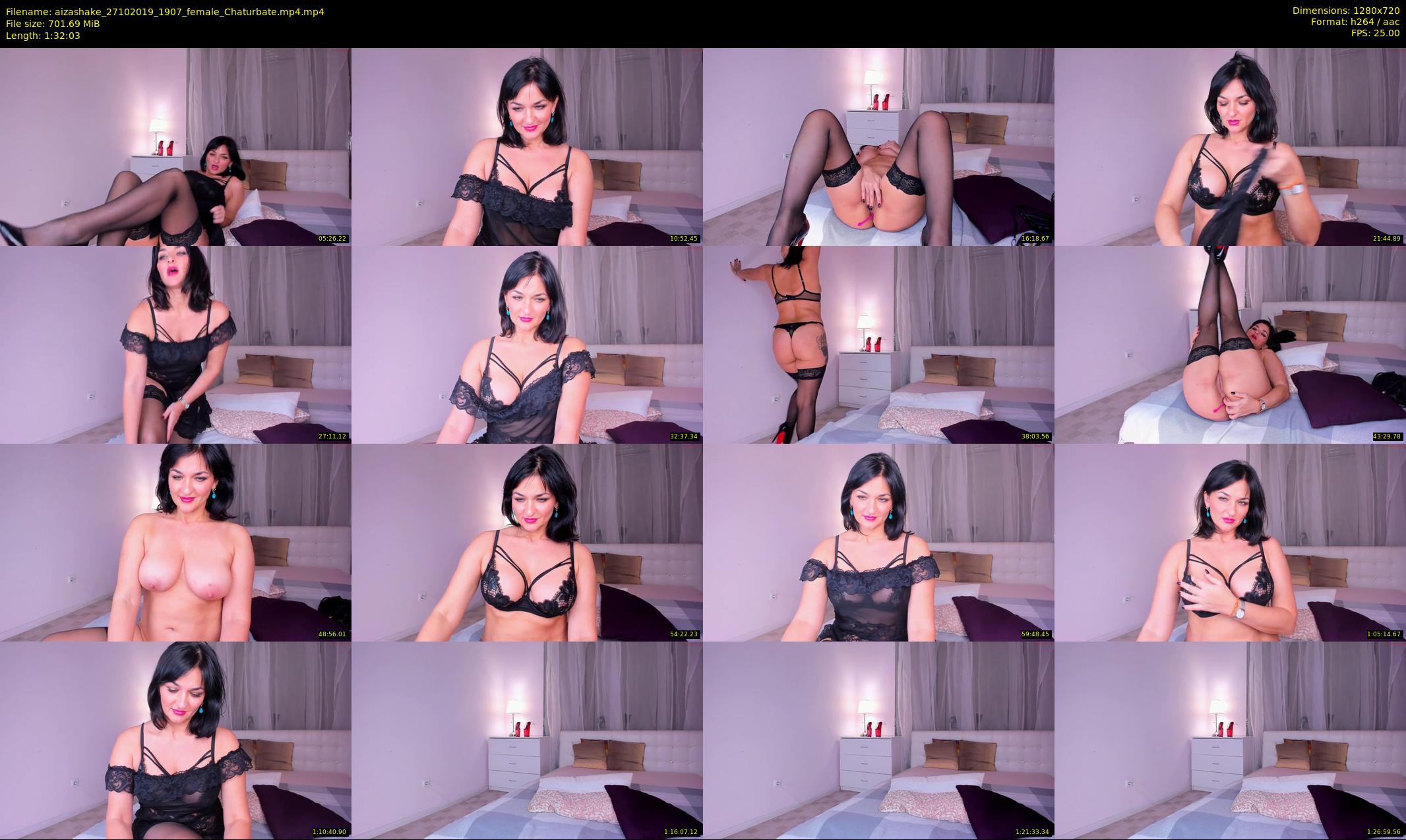 aizashake — 93 minute Chaturbate female cam show recording, 720p, Oct 27, 2019