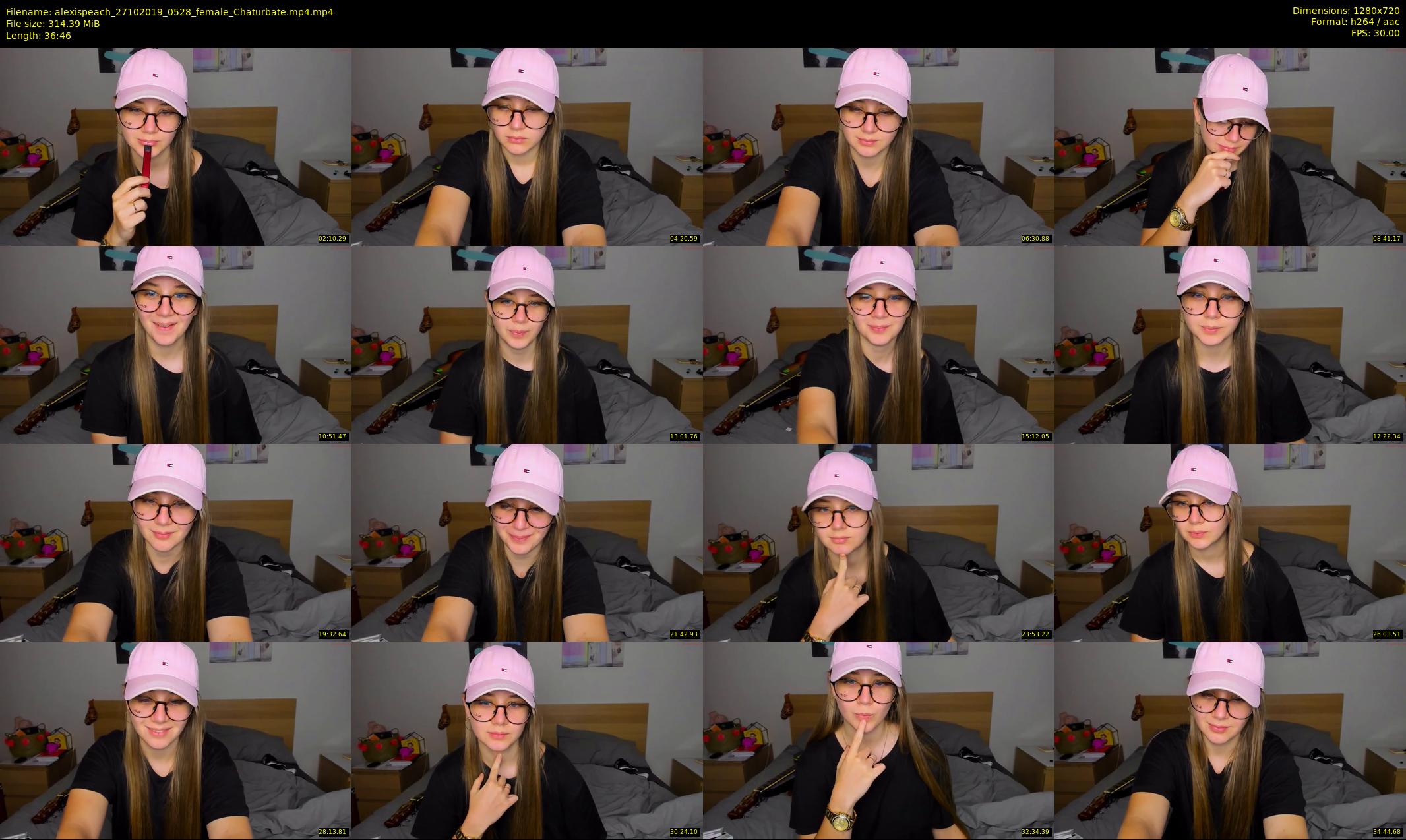 alexispeach — 37 minute Chaturbate female cam show recording, 720p, Oct 27, 2019