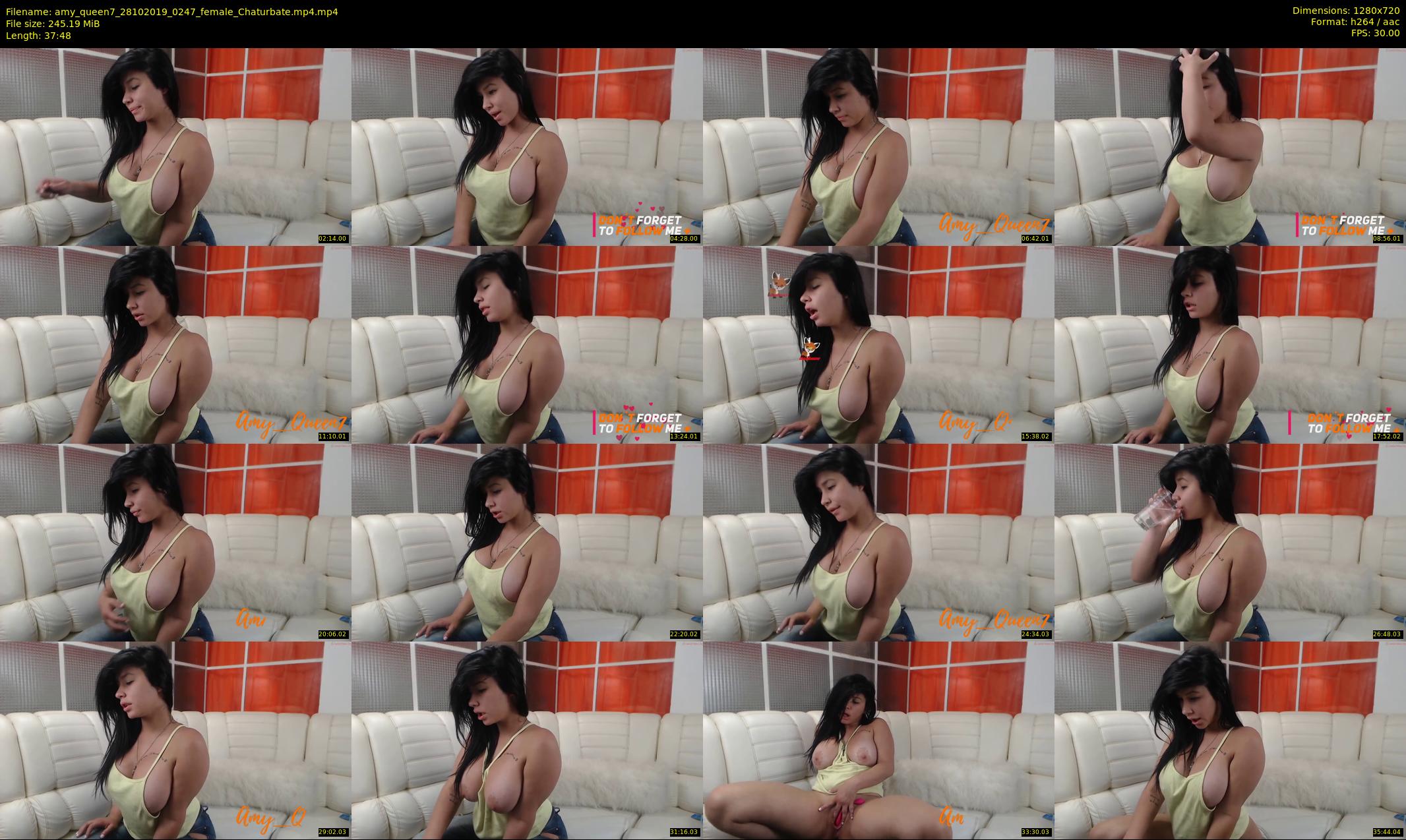 amy_queen7 — 38 minute Chaturbate female cam show recording, 720p, Oct 28, 2019