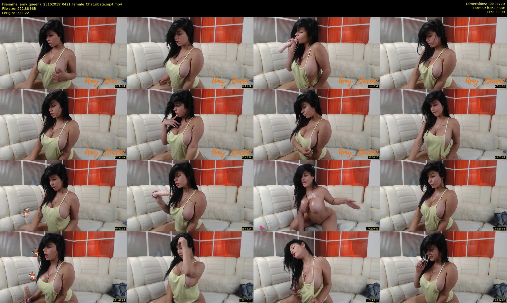 amy_queen7 — 94 minute Chaturbate female cam show recording, 720p, Oct 28, 2019