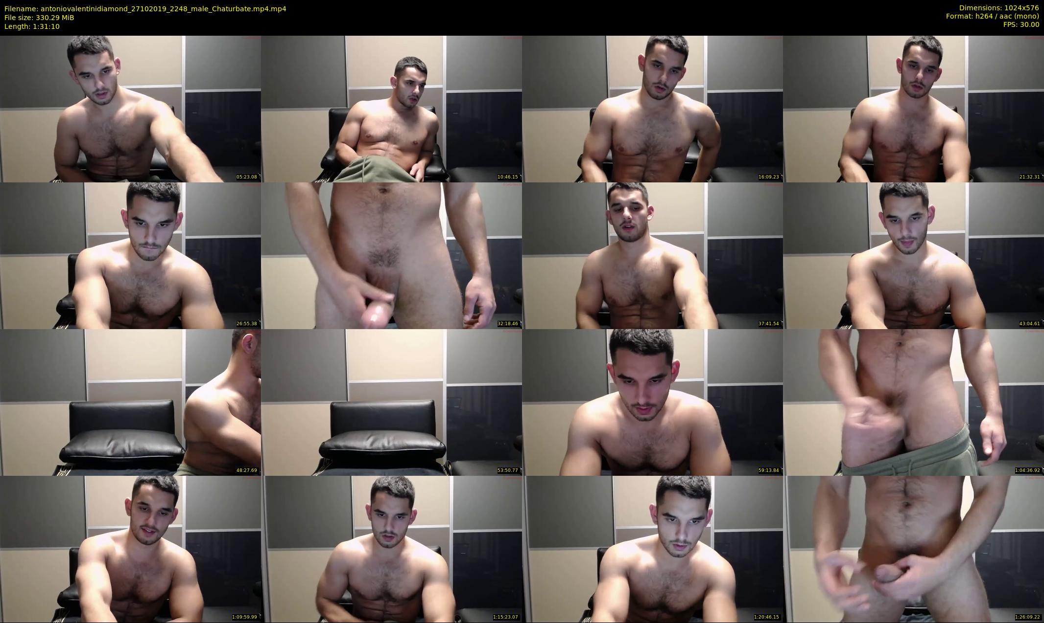 antoniovalentinidiamond — 92 minute Chaturbate male cam show recording, 480p, Oct 27, 2019