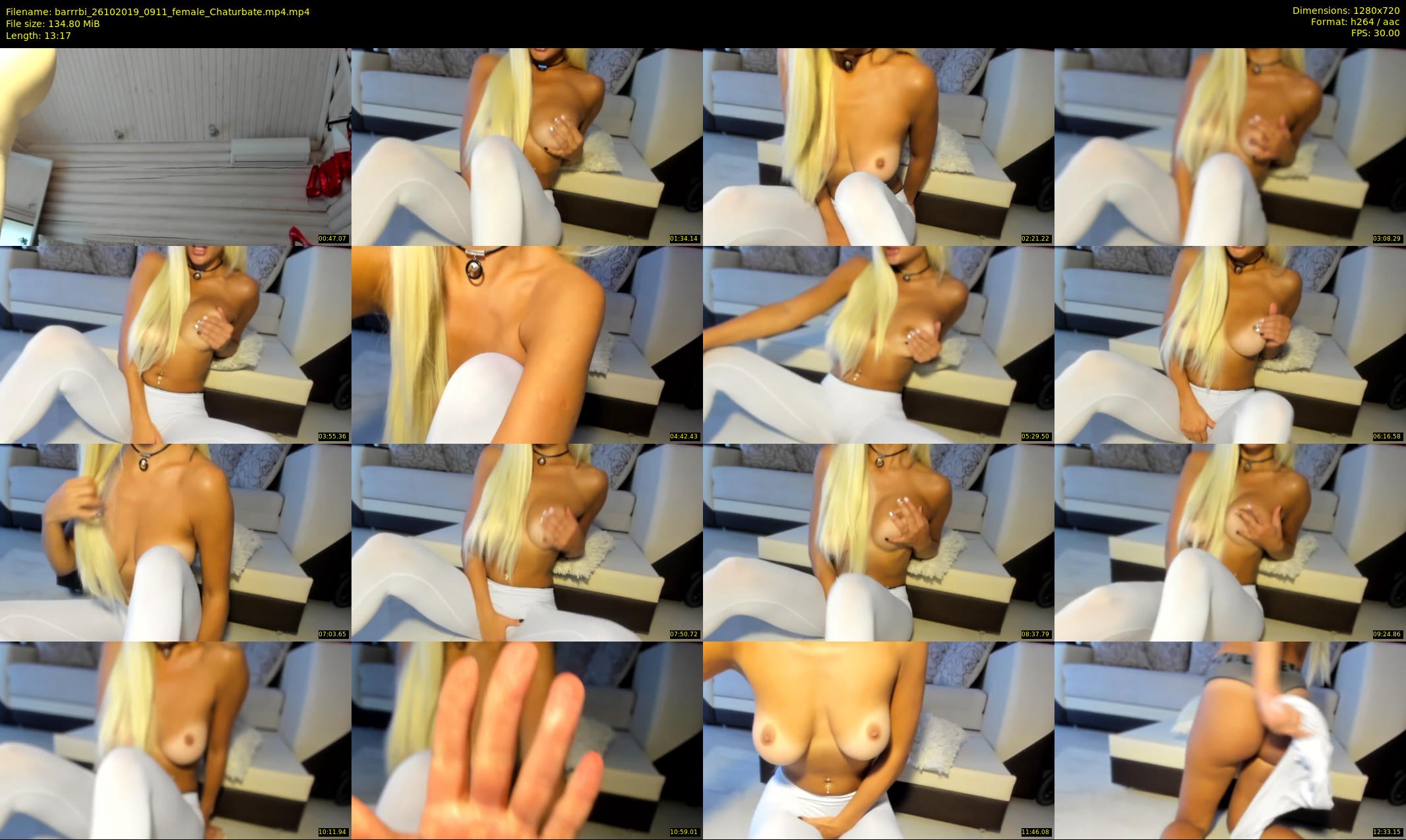 barrrbi — 14 minute Chaturbate female cam show recording, 720p, Oct 26, 2019