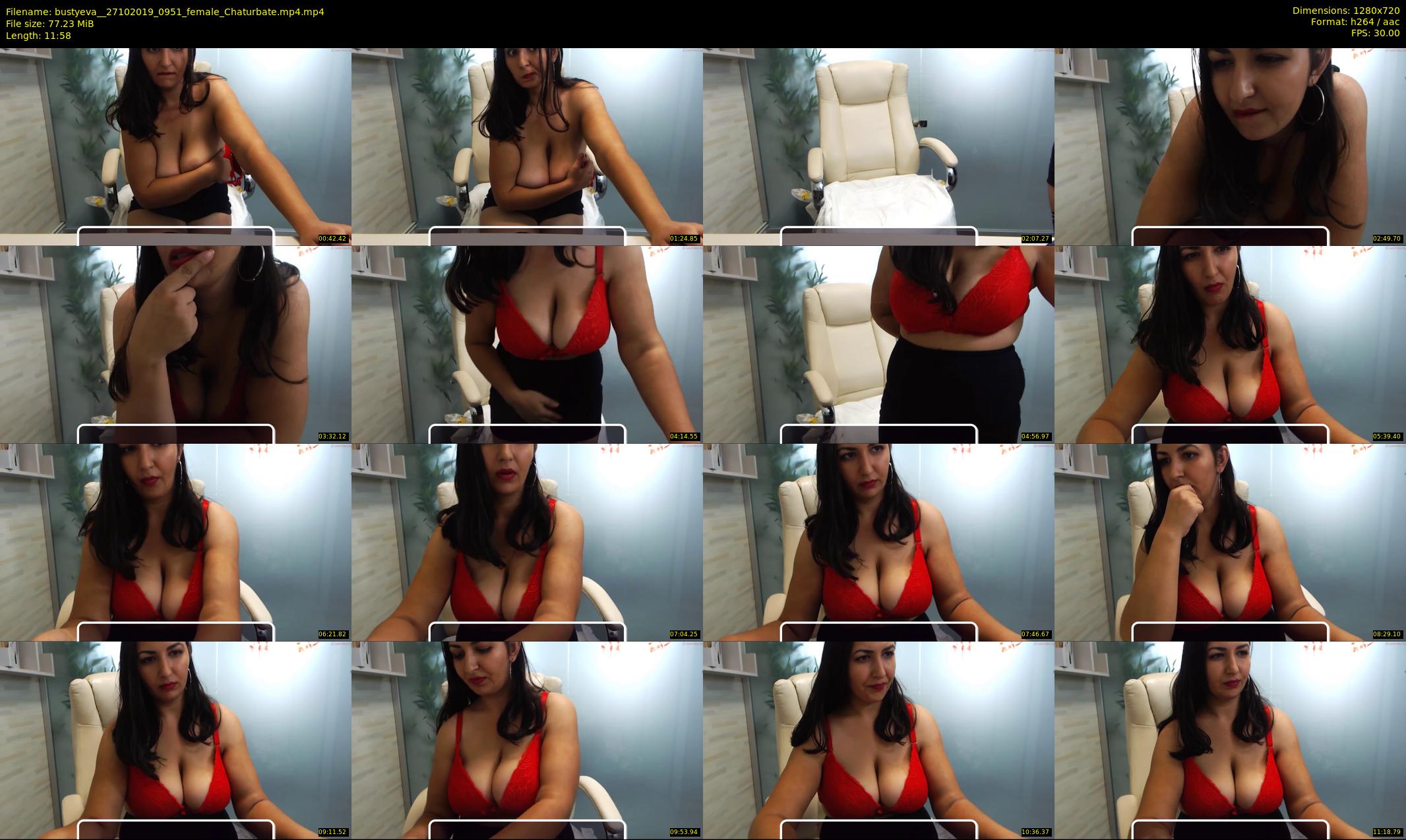 bustyeva_ — 12 minute Chaturbate female cam show recording, 720p, Oct 27, 2019