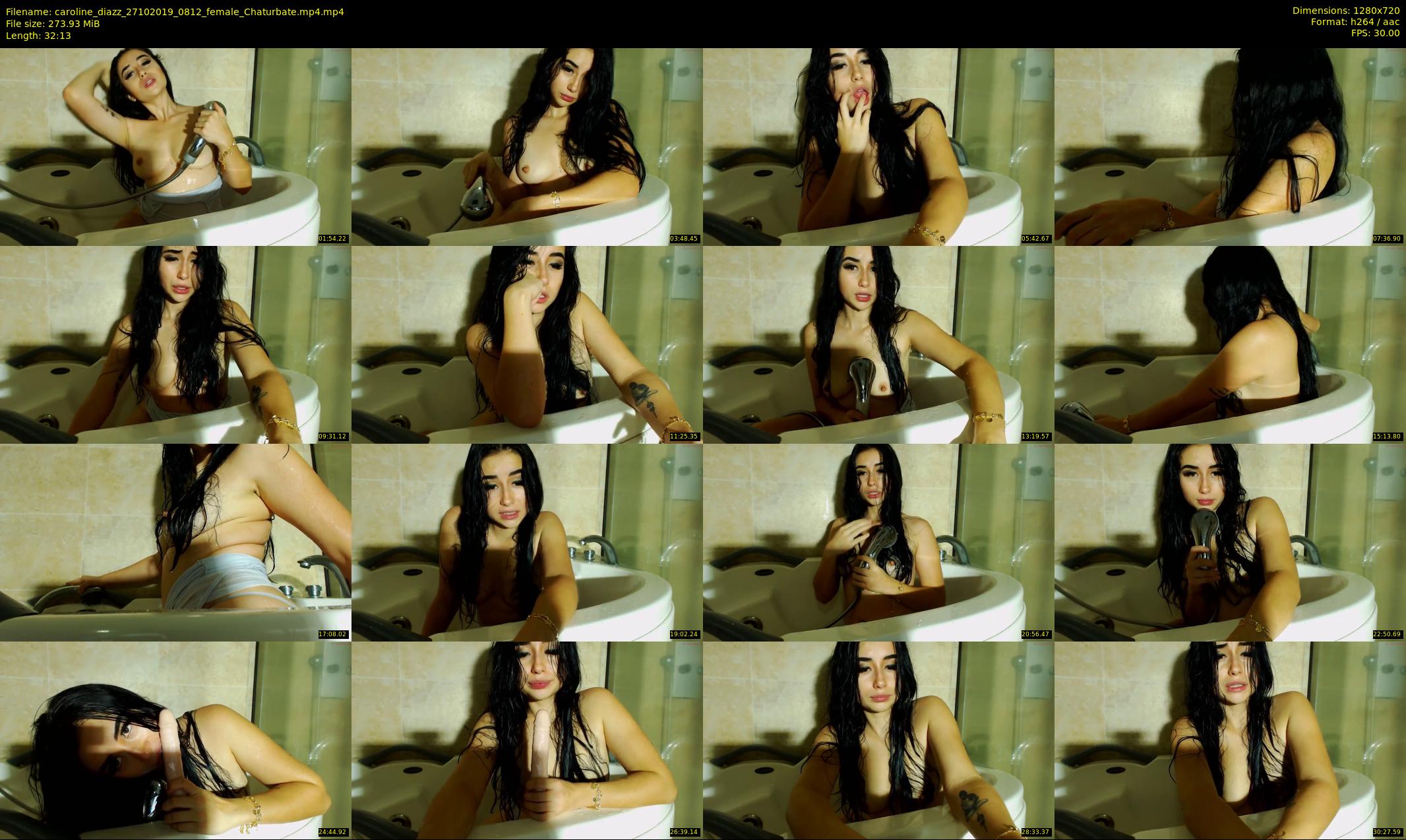 caroline_diazz — 33 minute Chaturbate female cam show recording, 720p, Oct 27, 2019
