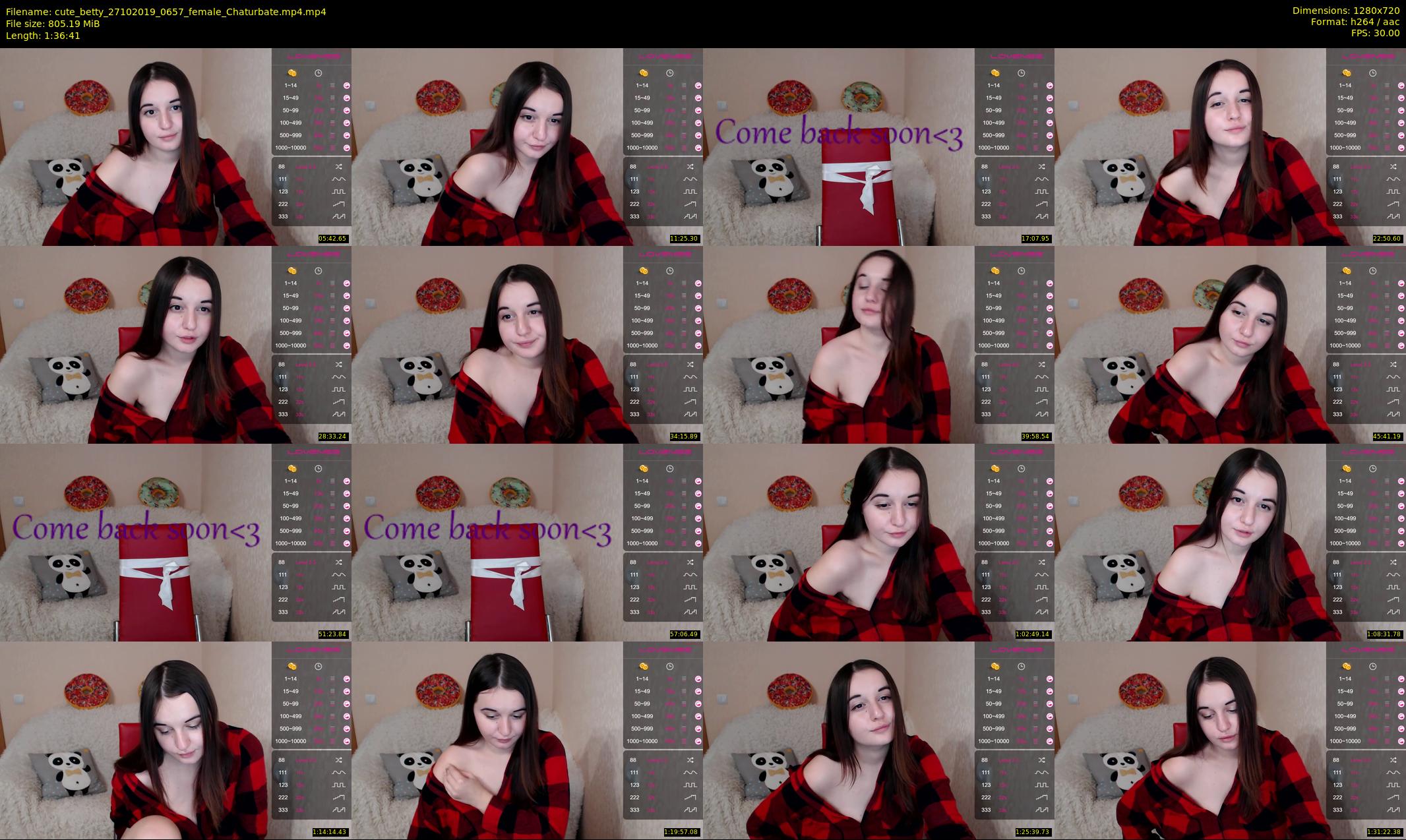 cute_betty — 97 minute Chaturbate female cam show recording, 720p, Oct 27, 2019