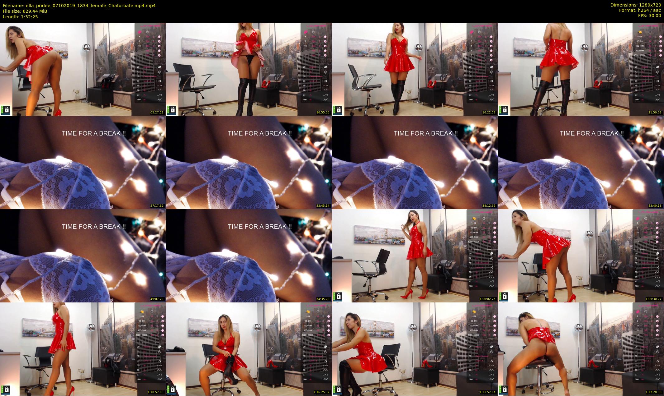 ella_pridee — 93 minute Chaturbate female cam show recording, 720p, Oct 7, 2019