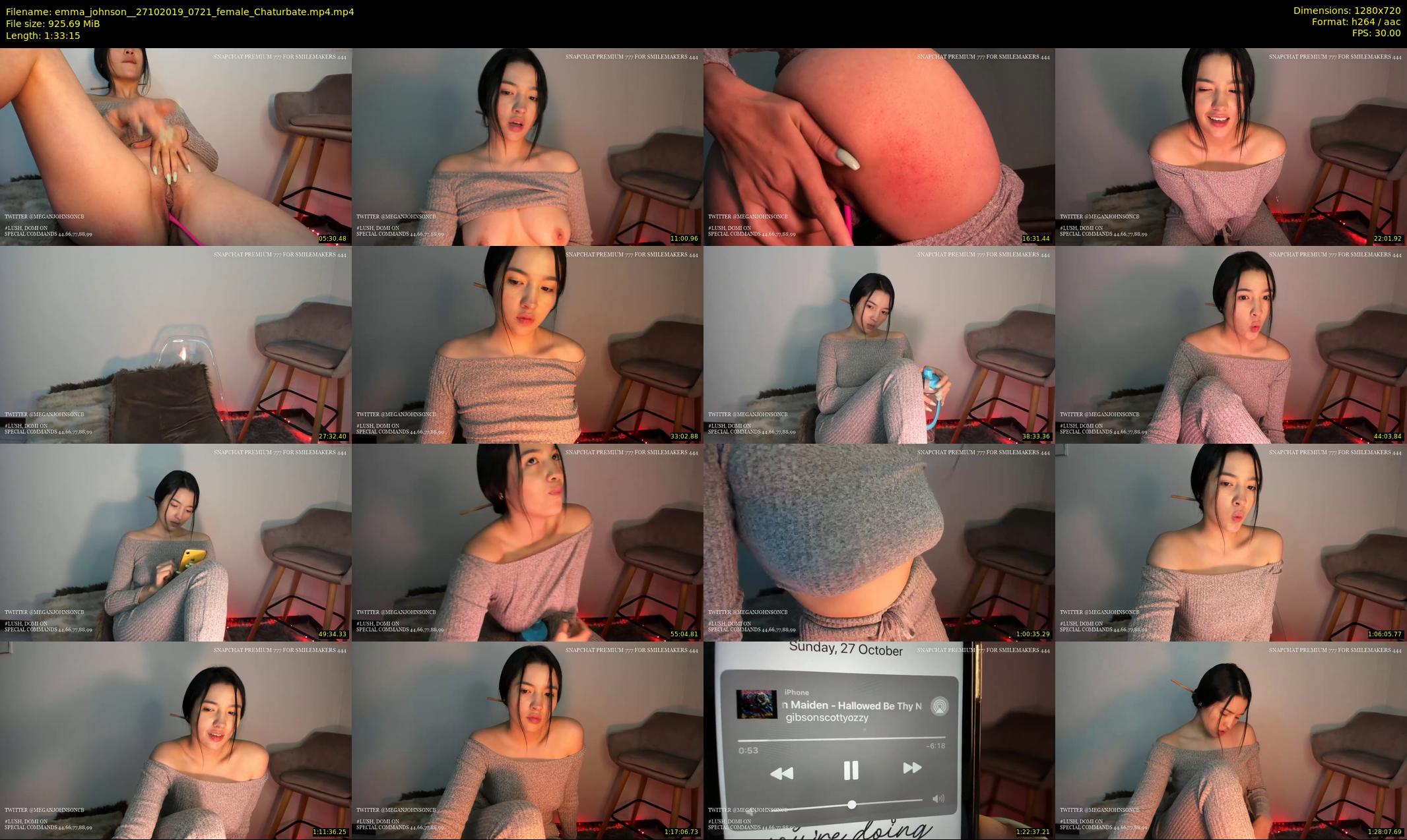 emma_johnson_ — 94 minute Chaturbate female cam show recording, 720p, Oct 27, 2019