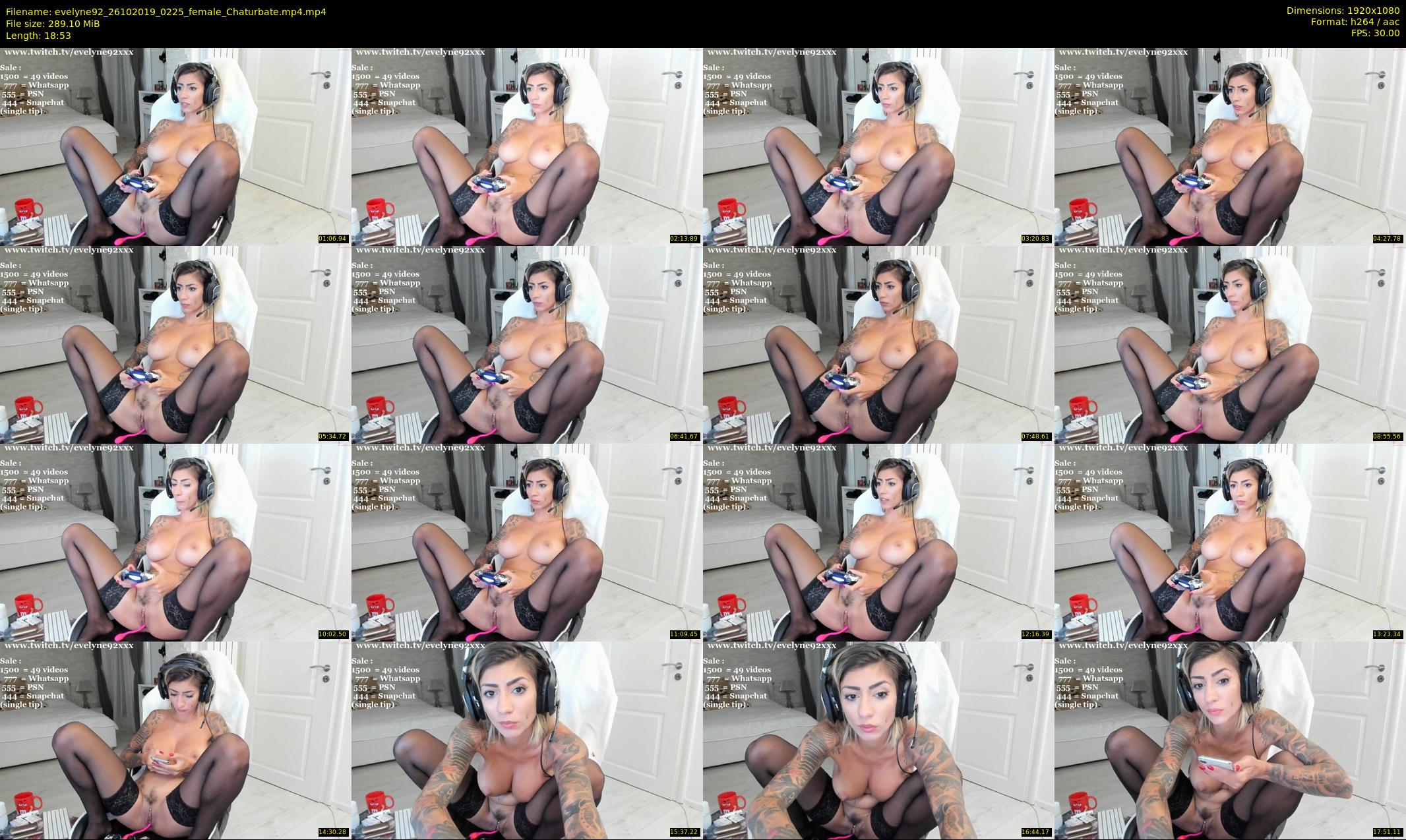 evelyne92 — 19 minute Chaturbate female cam show recording, 1080p, Oct 26, 2019