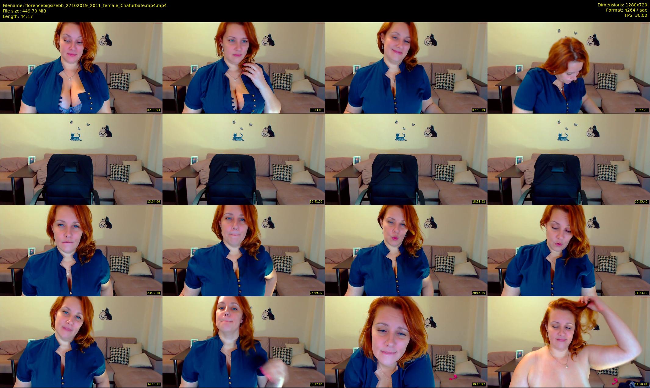 florencebigsizebb — 45 minute Chaturbate female cam show recording, 720p, Oct 27, 2019